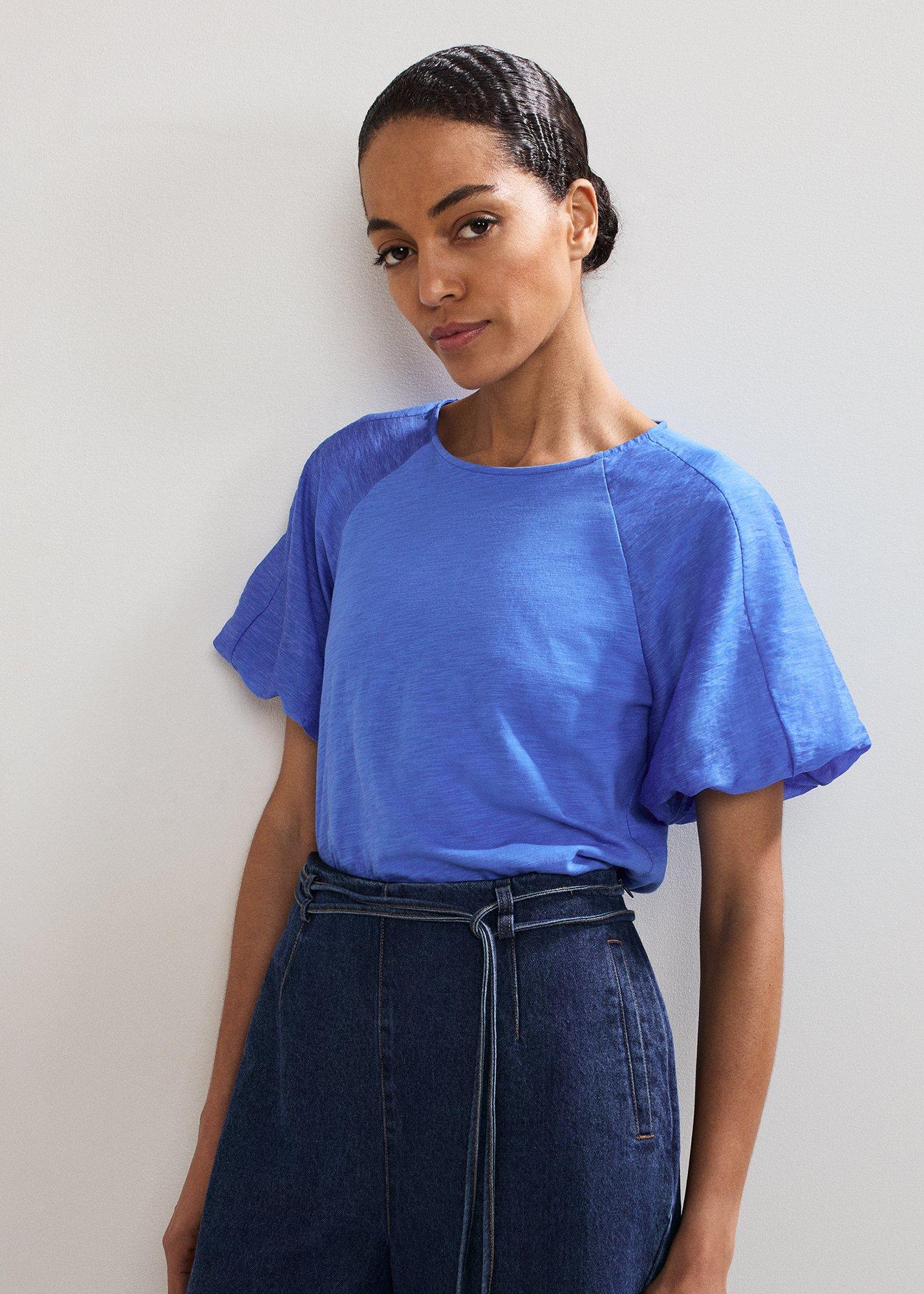 ${product-id}-Tate Puff Sleeve Top-Blue-${view-type}