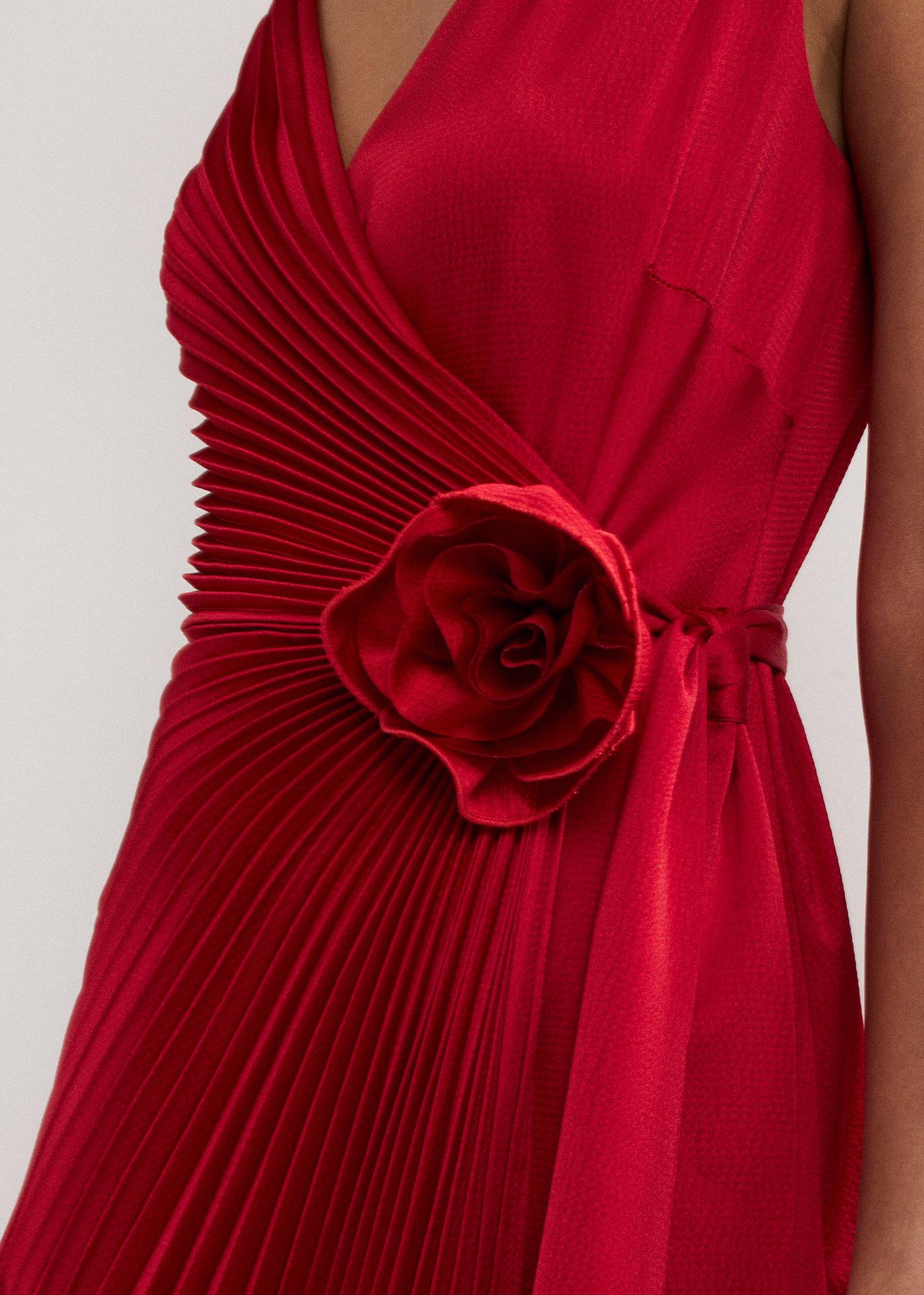 ${product-id}-Emlyn Pleated Dress-Red-${view-type}