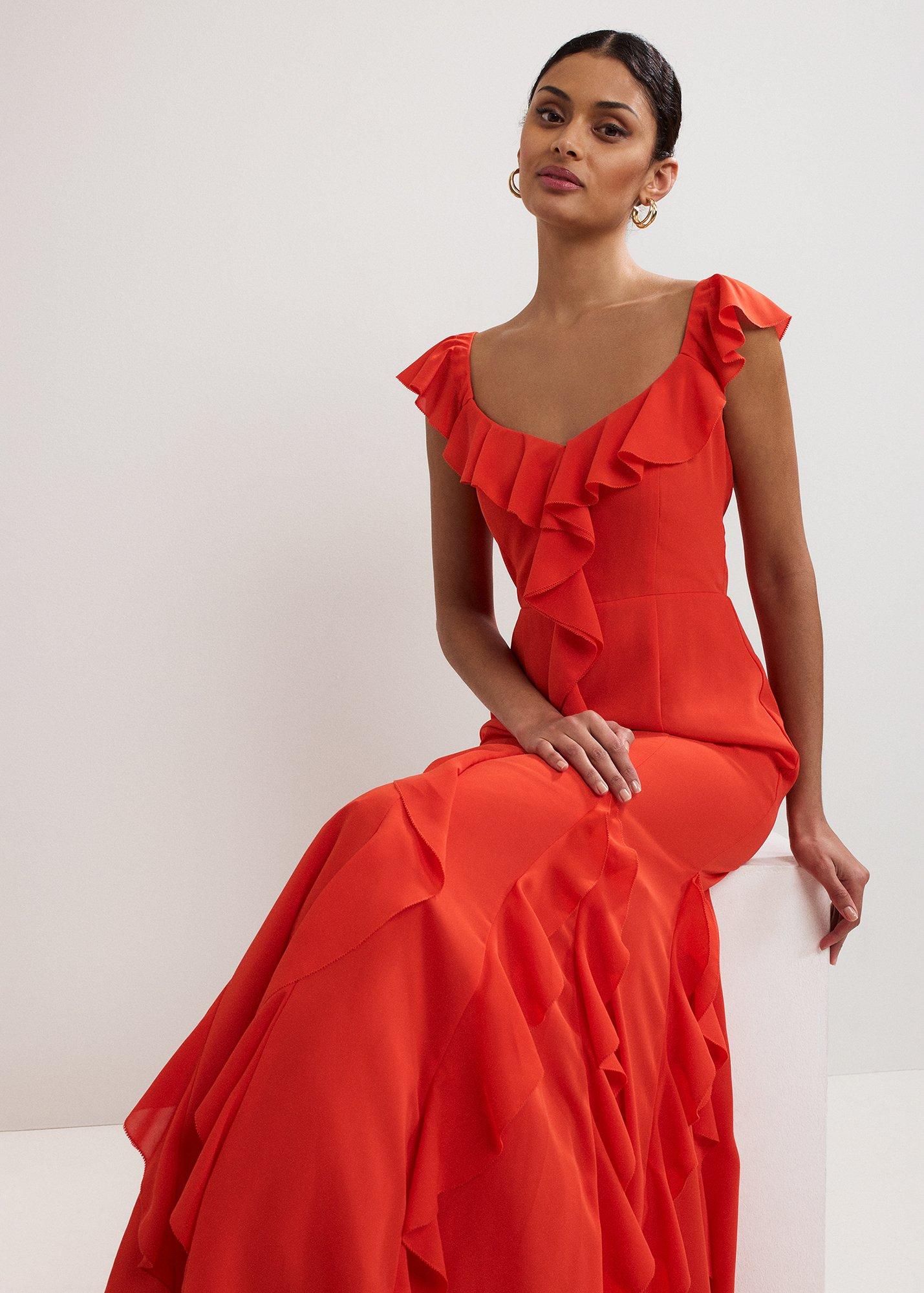 ${product-id}-Lianah Ruffle Maxi-Orange-${view-type}