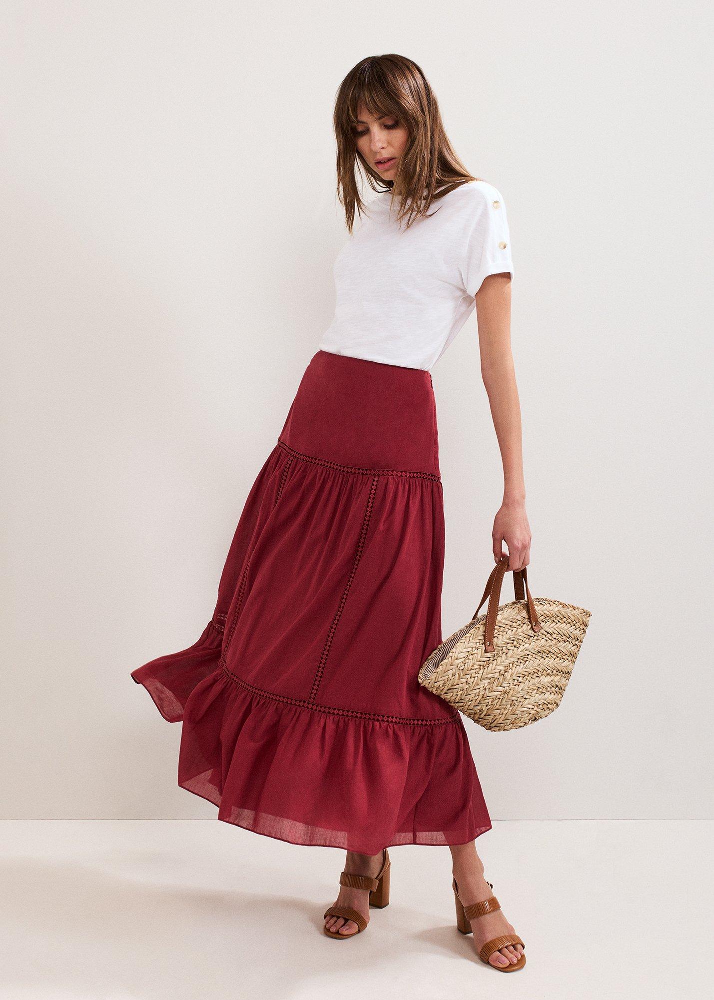 Kyla Trim Maxi Skirt