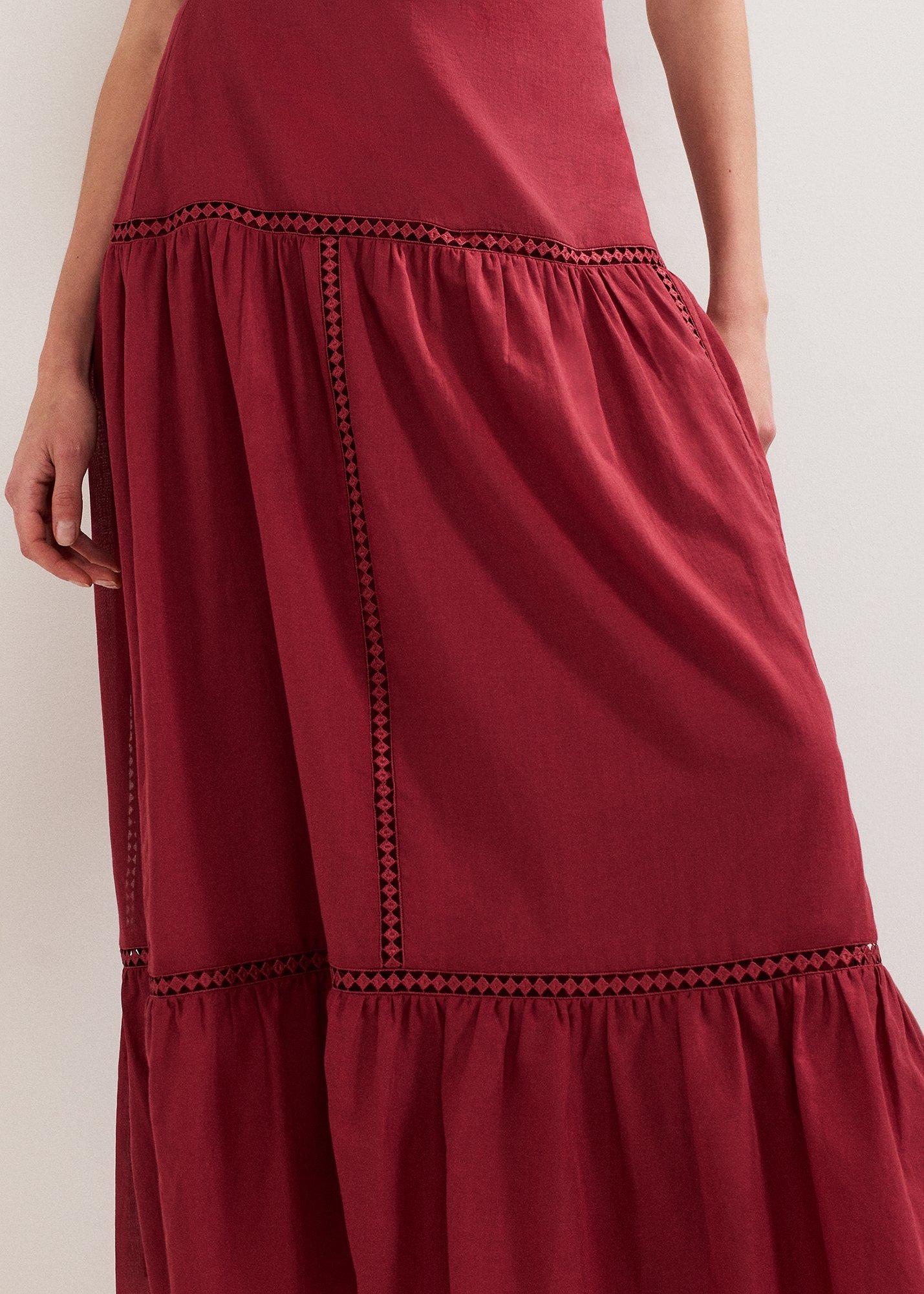 ${product-id}-Kyla Trim Maxi Skirt-Burgundy-${view-type}