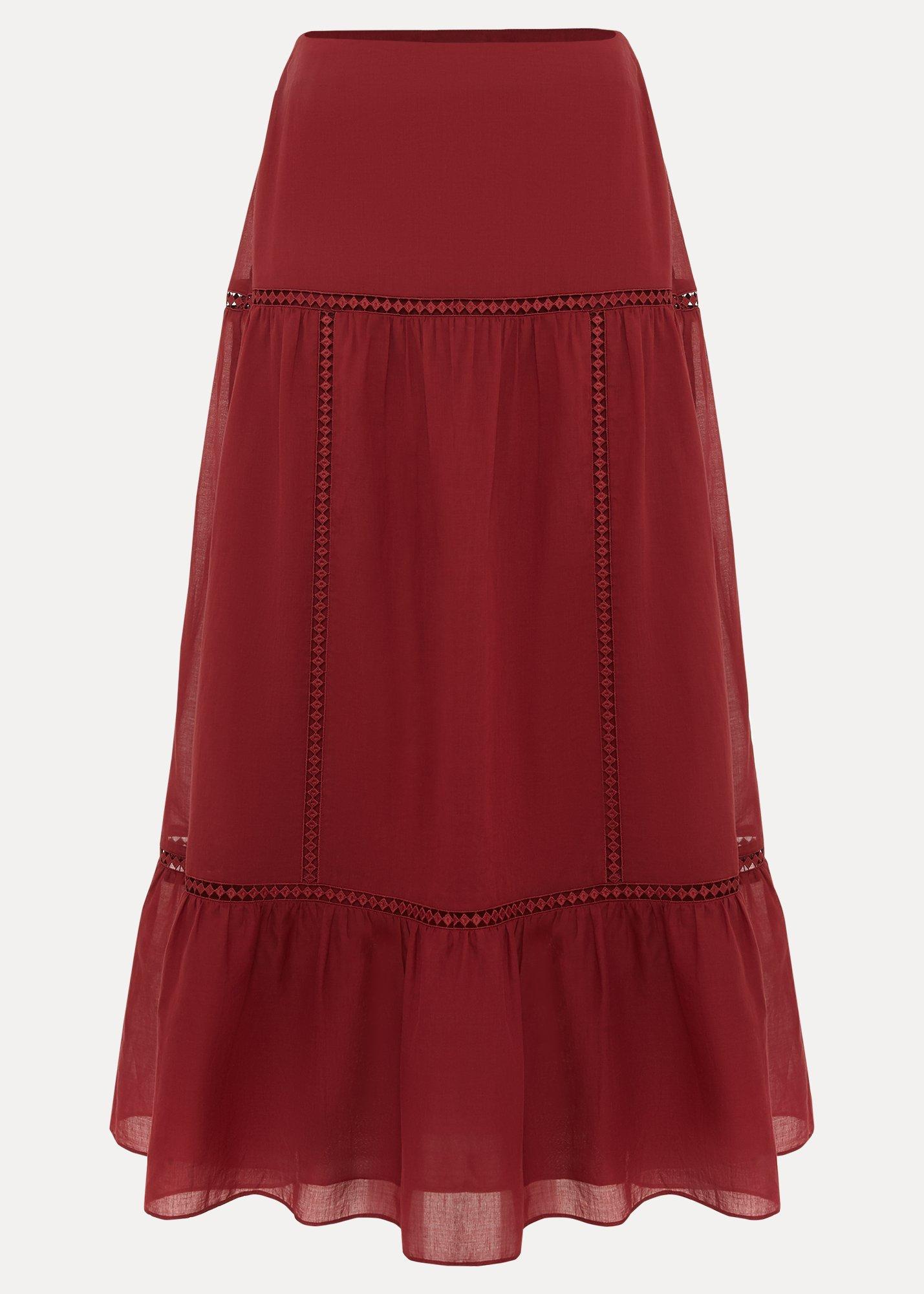 ${product-id}-Kyla Trim Maxi Skirt-Burgundy-${view-type}