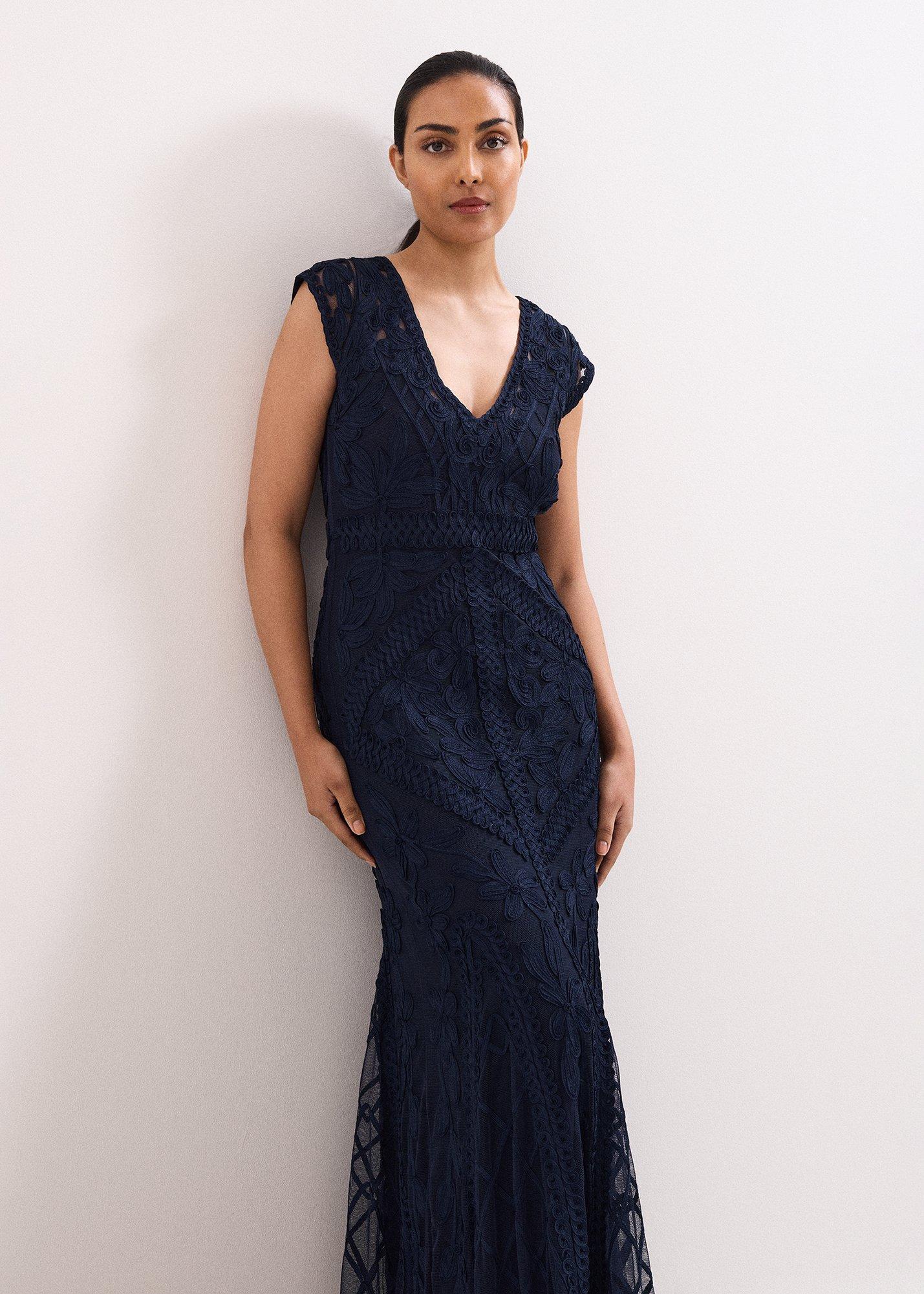 ${product-id}-Petite Khiana Dress-Navy-${view-type}