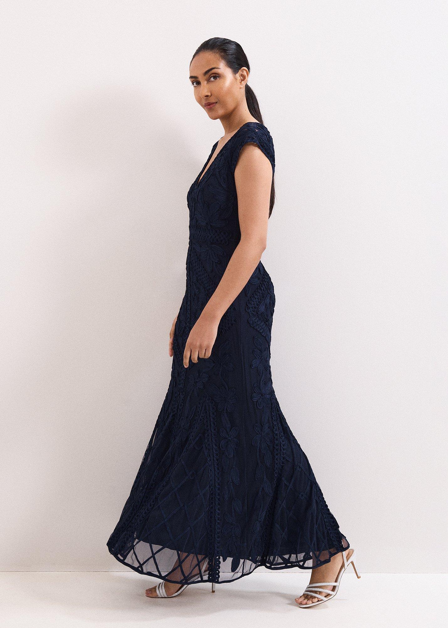 Petite Khiana Tapework Maxi Dress