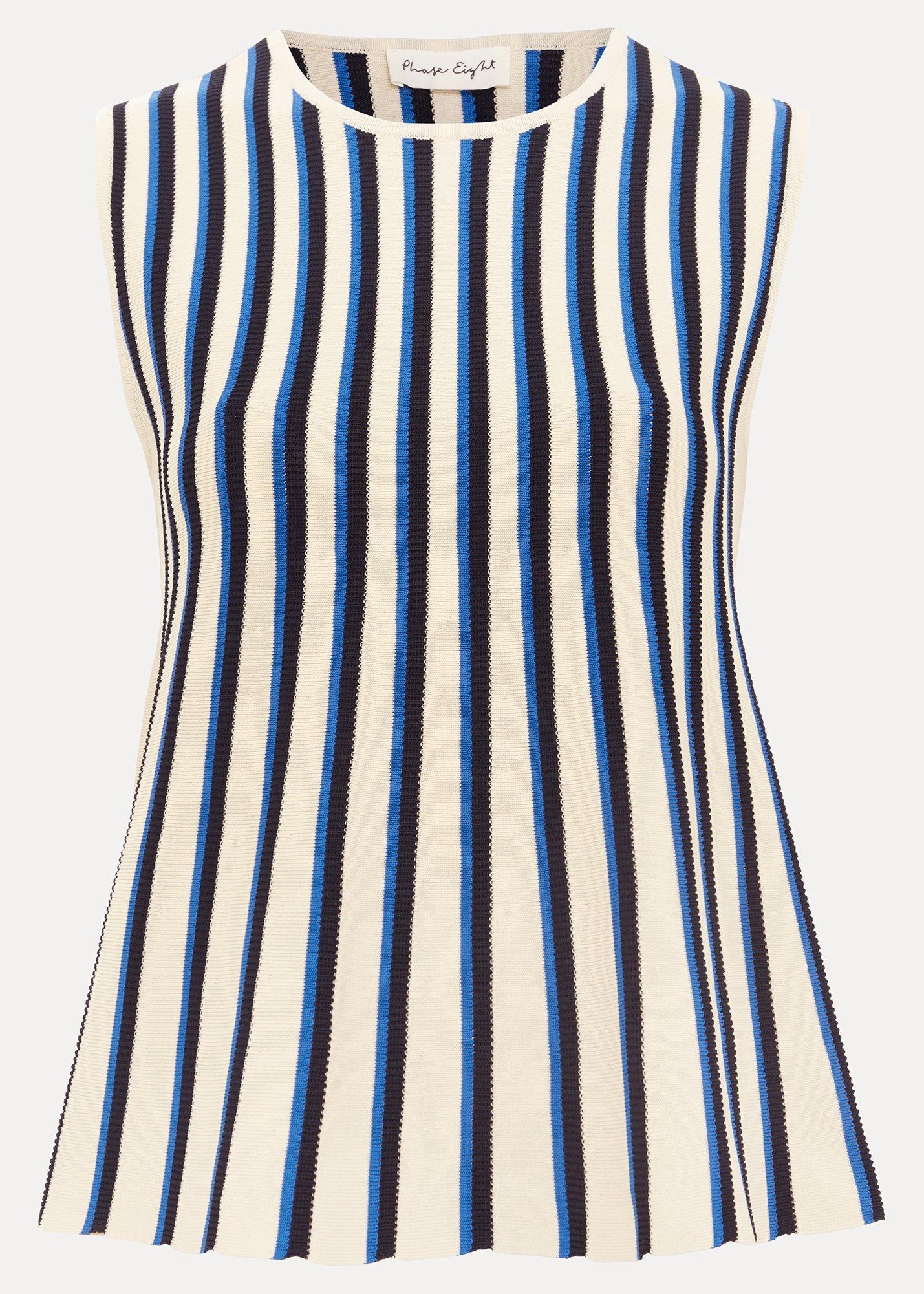 ${product-id}-Betsy Stripe Peplum-Navy/Ivory-${view-type}