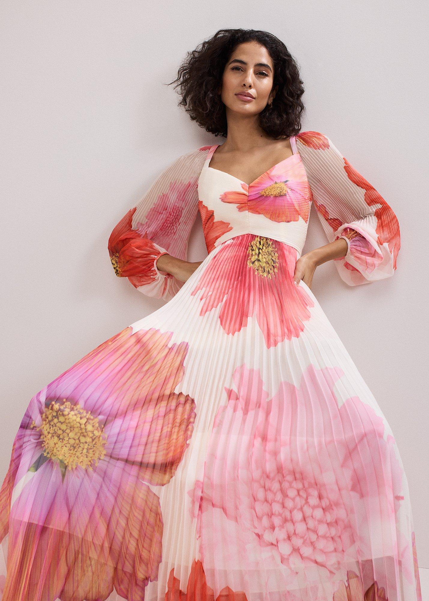 ${product-id}-Reanna Pleated Dress-Ivory-${view-type}