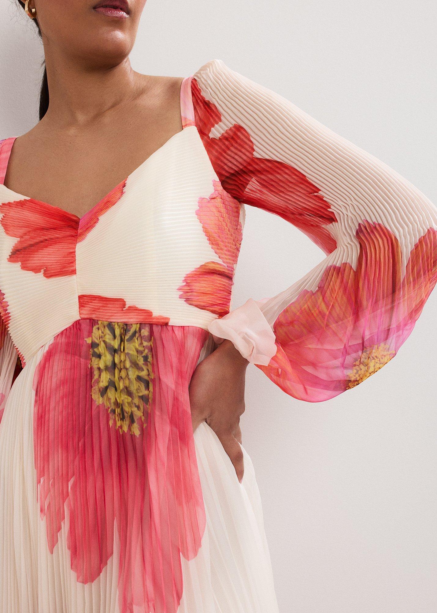 ${product-id}-Petite Reanna Dress-Ivory-${view-type}