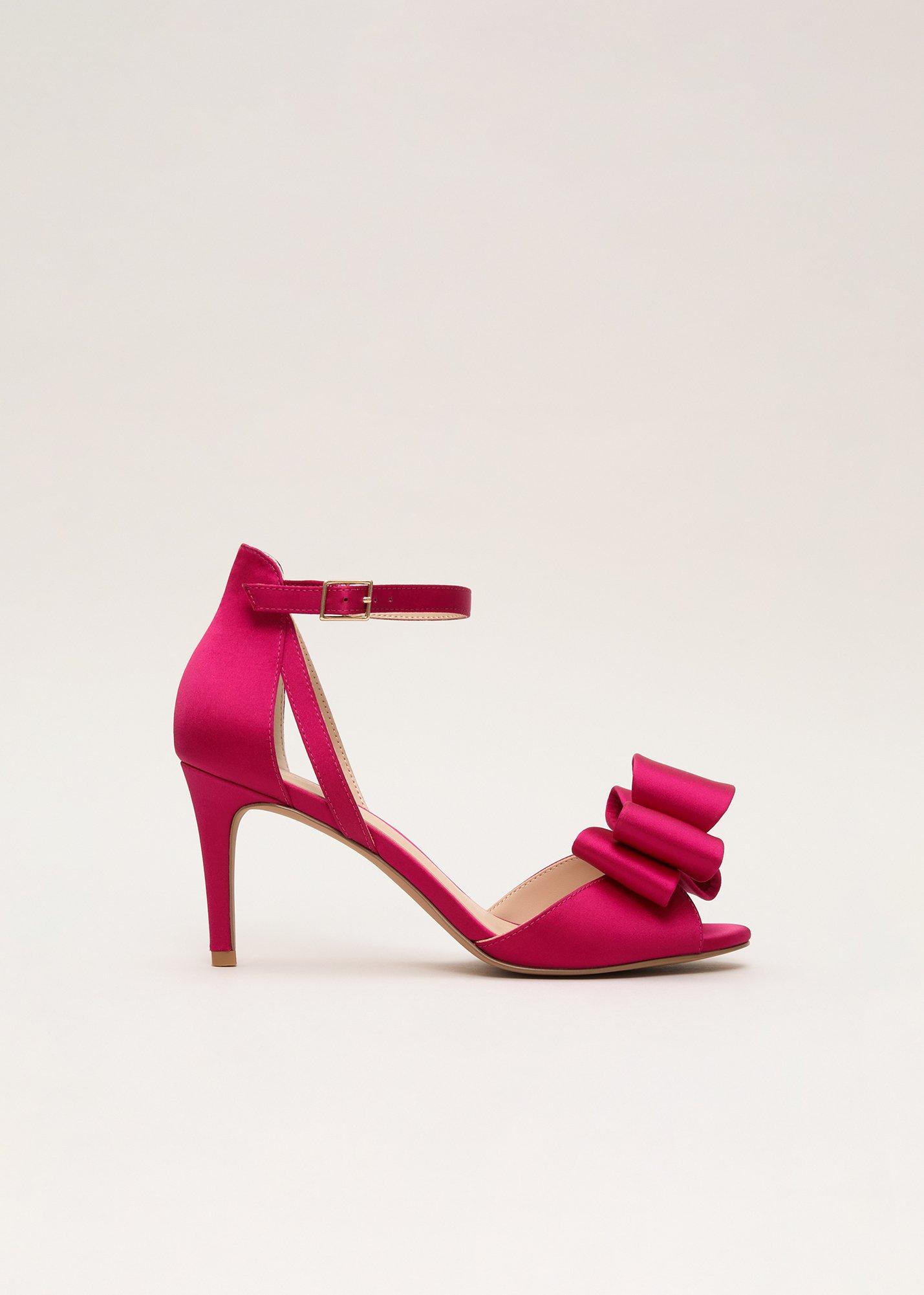Satin Bow Sandals