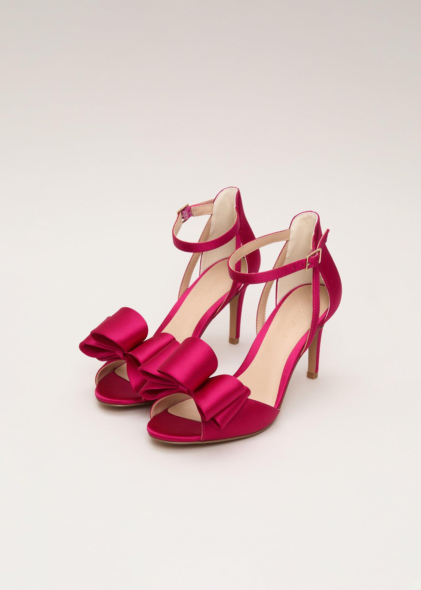 Satin Bow Sandals