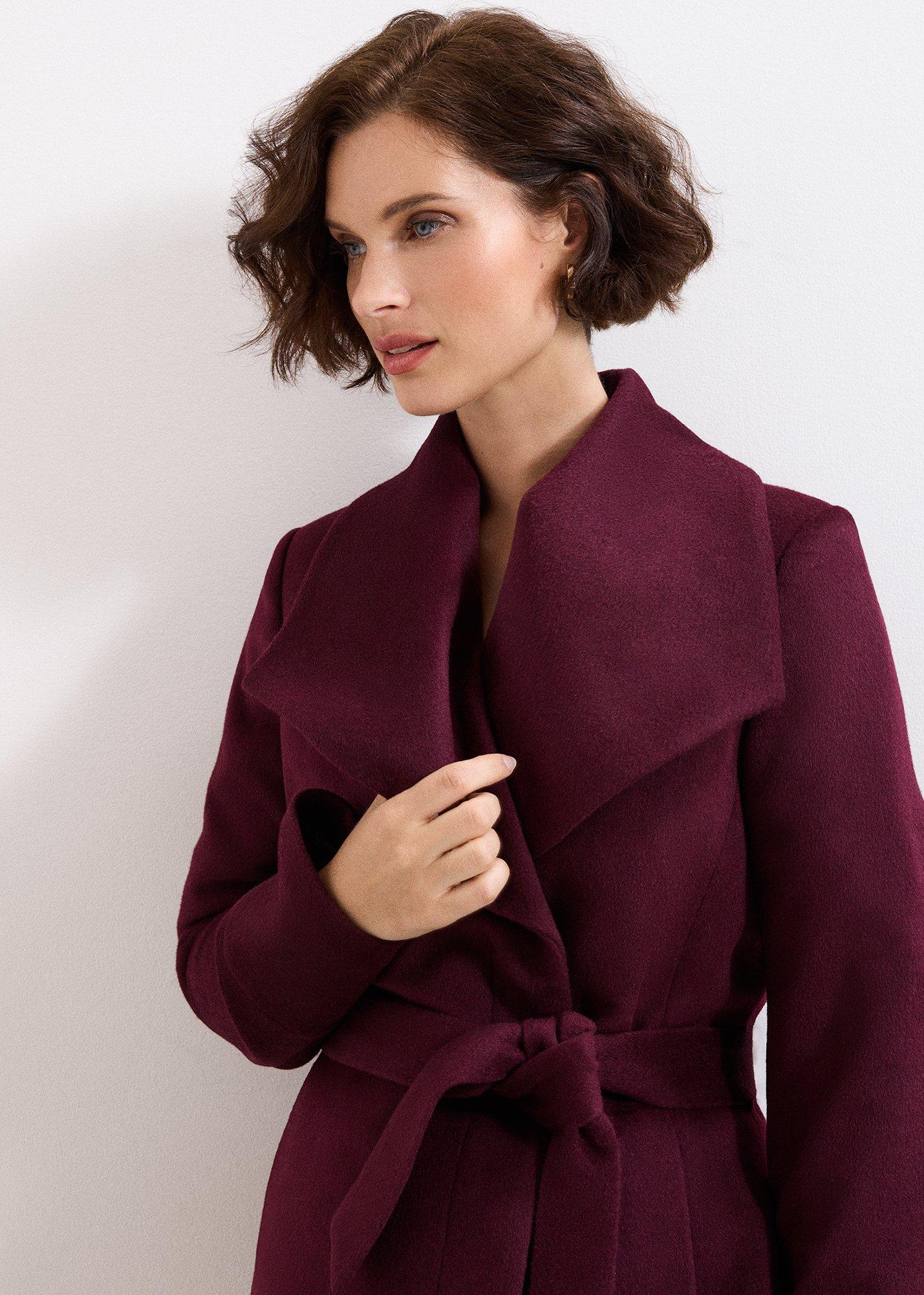 ${product-id}-Nicci Short Coat-Burgundy-${view-type}