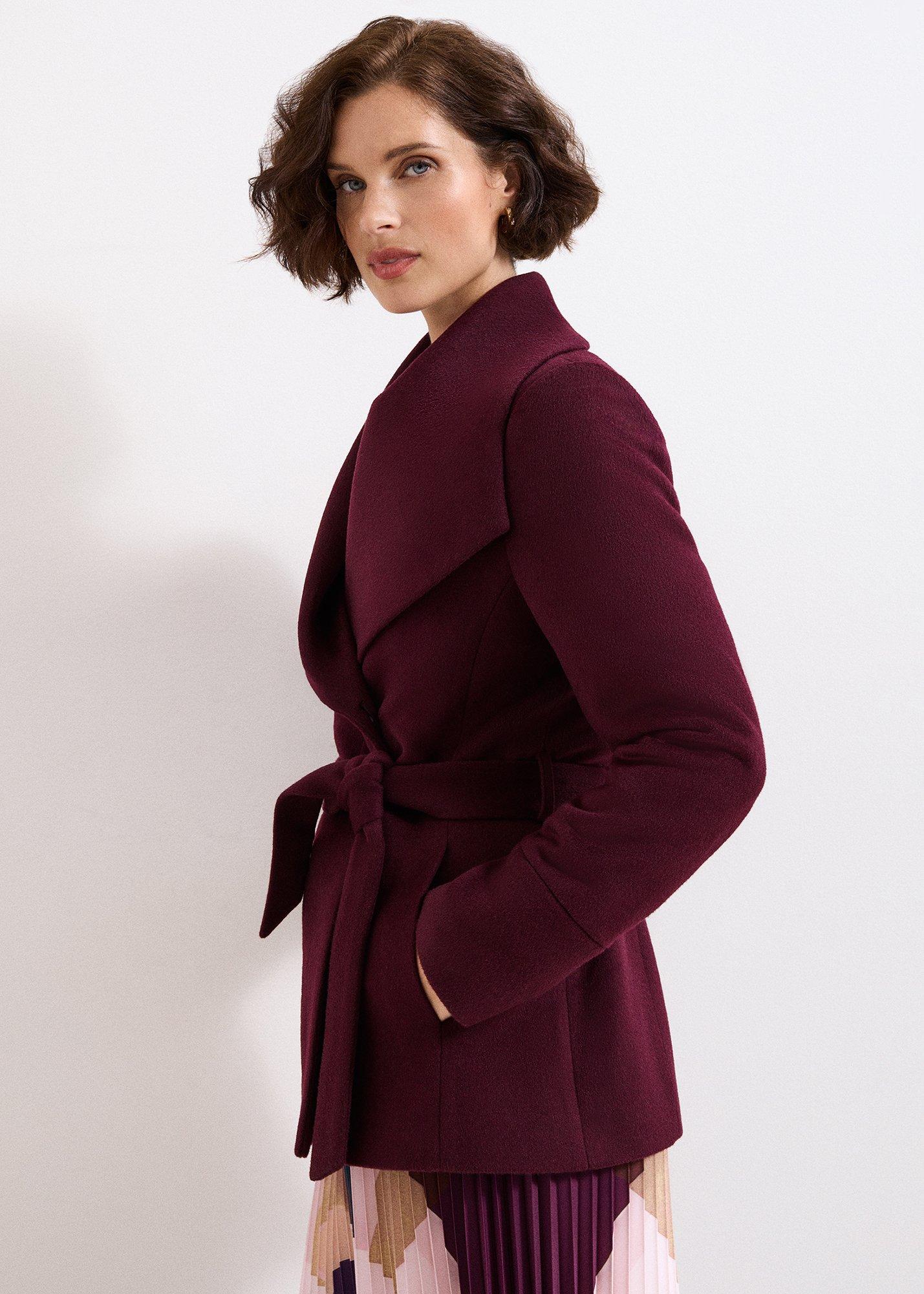 ${product-id}-Nicci Short Coat-Burgundy-${view-type}