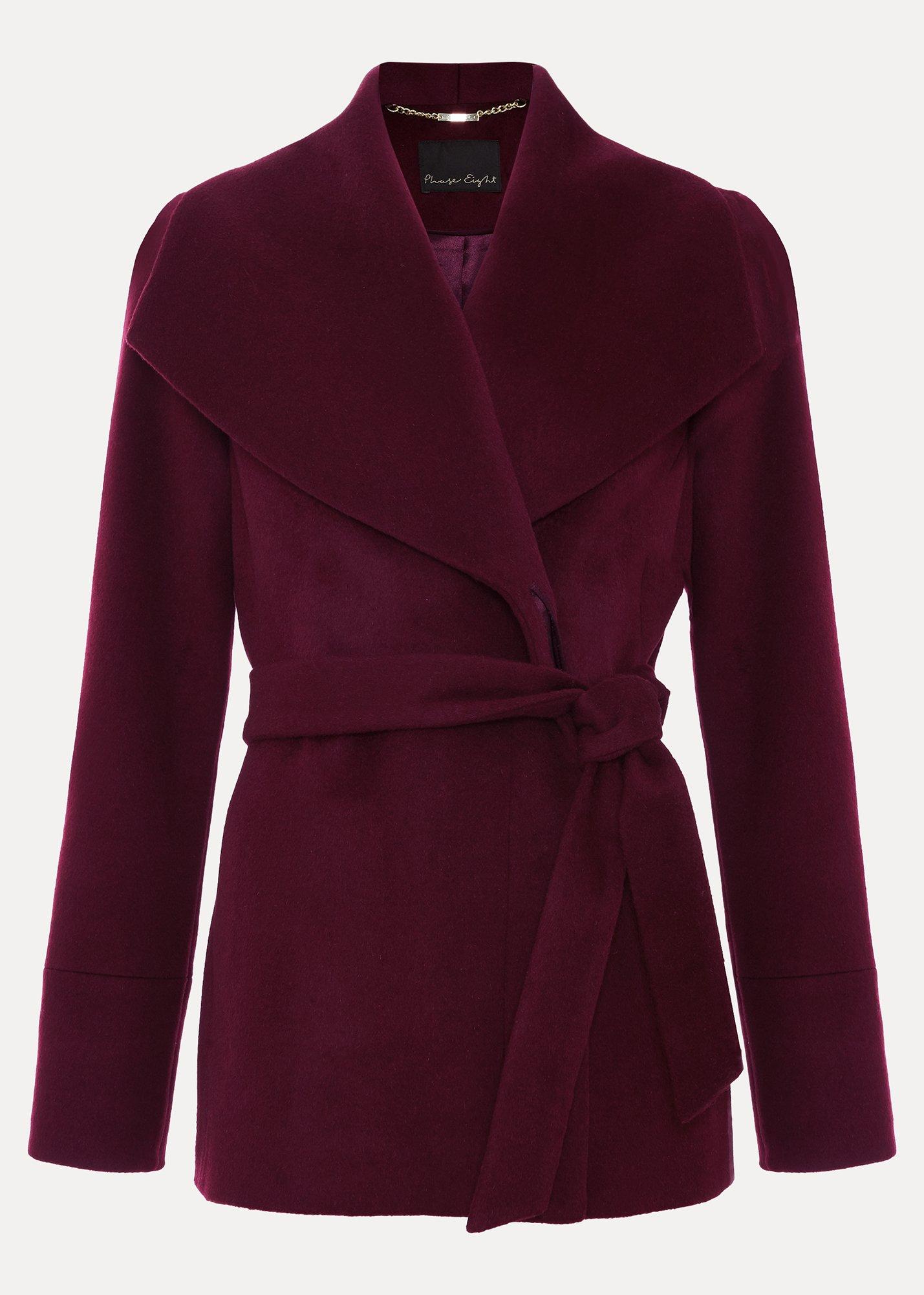 ${product-id}-Nicci Short Coat-Burgundy-${view-type}