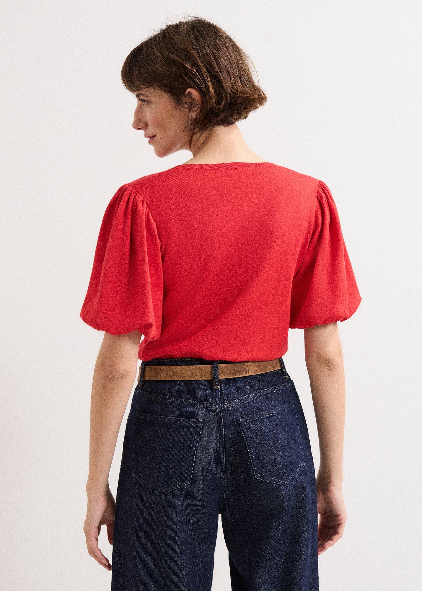 ${product-id}-Courtney V Neck Top-Red-${view-type}