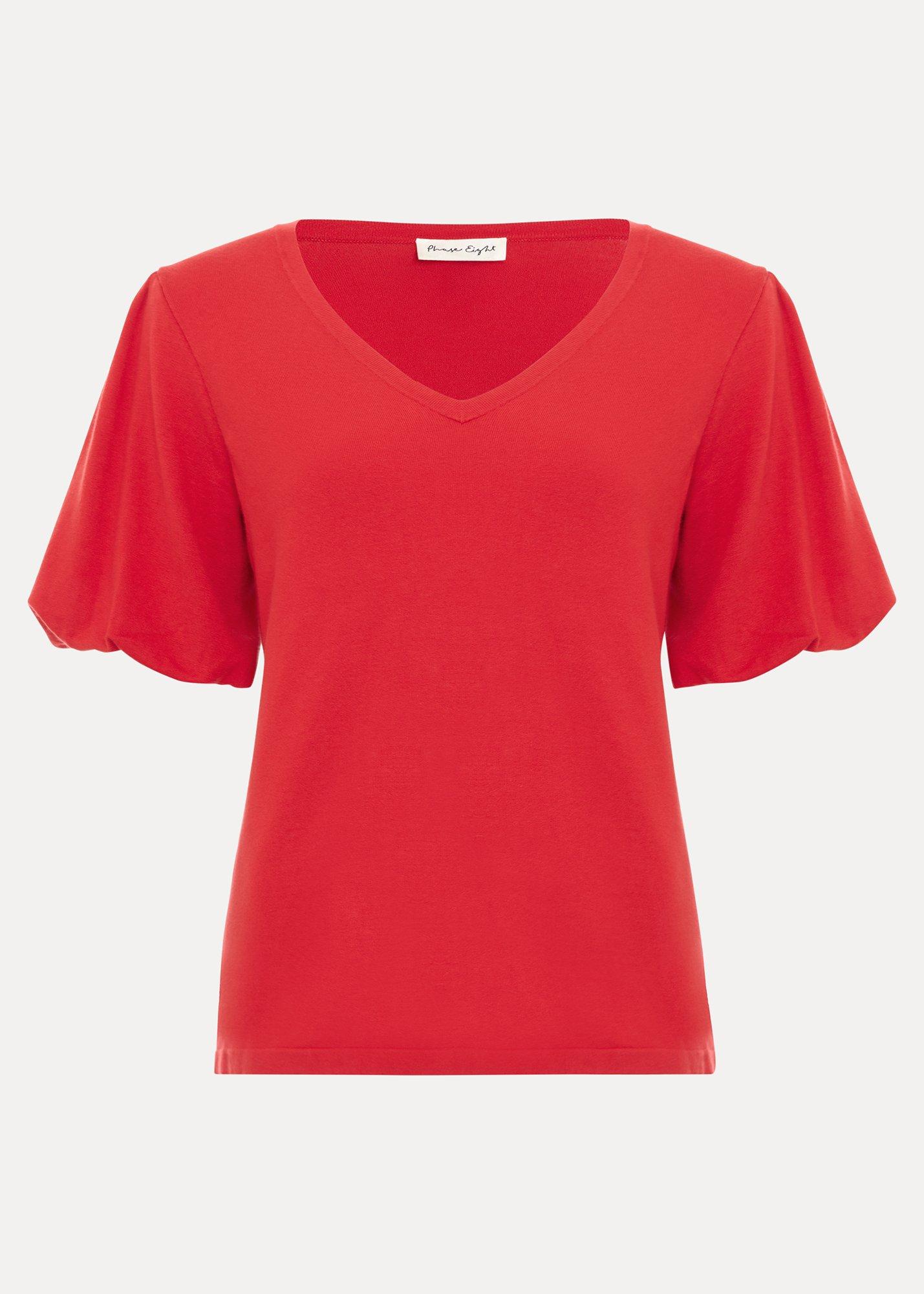 ${product-id}-Courtney V Neck Top-Red-${view-type}