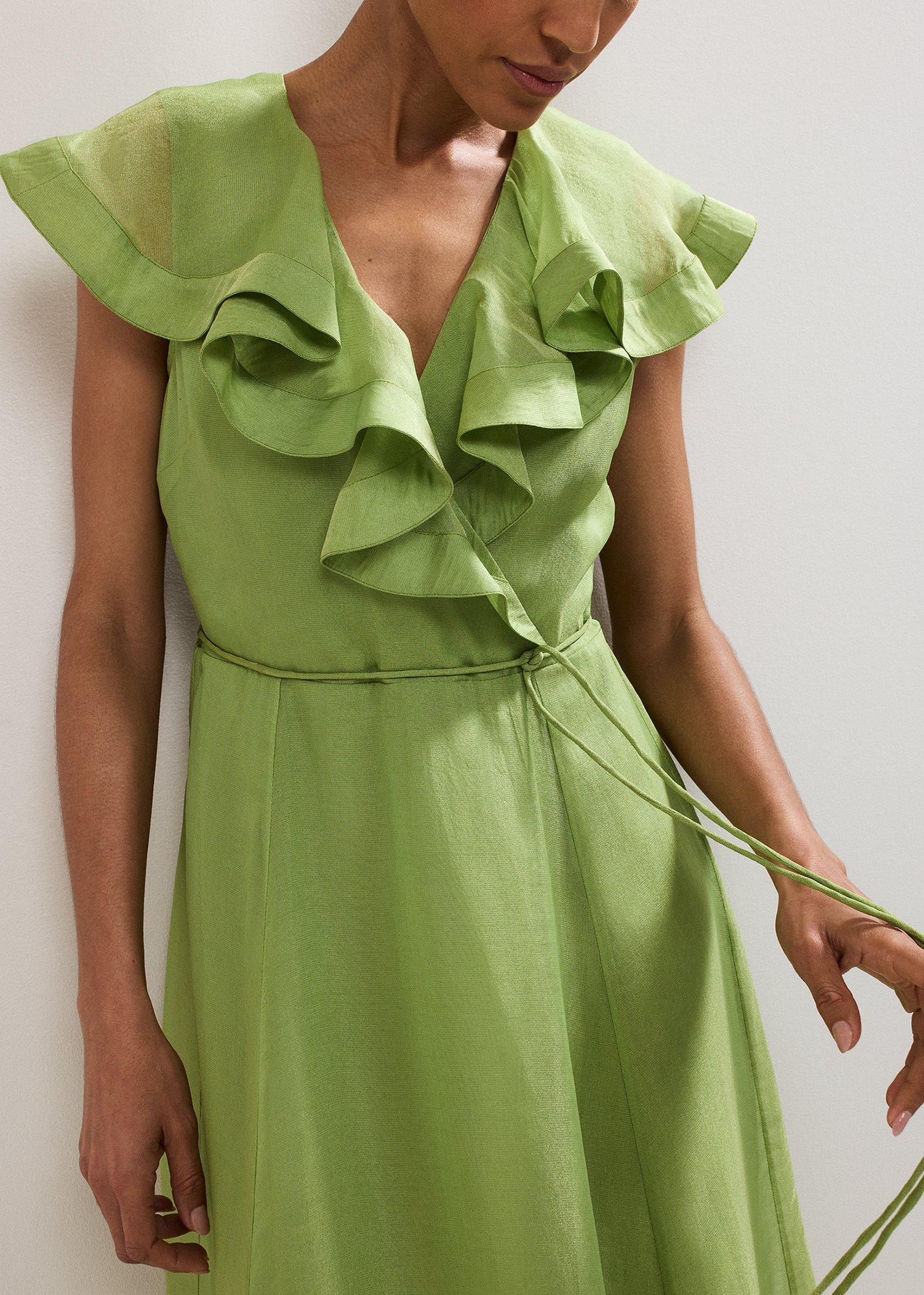 ${product-id}-Annette Frill Dress-Green-${view-type}