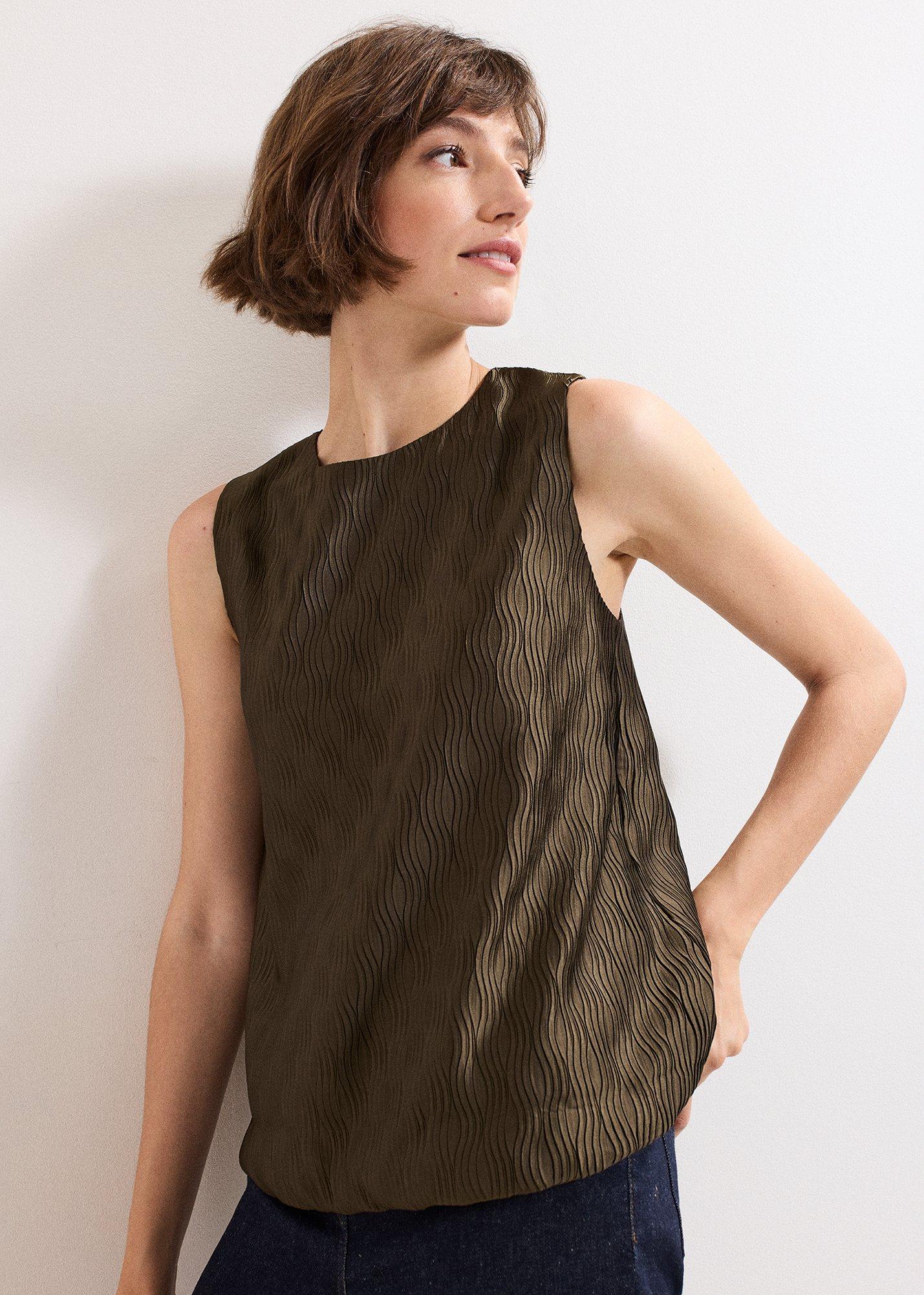 Zula Bubble Hem Top