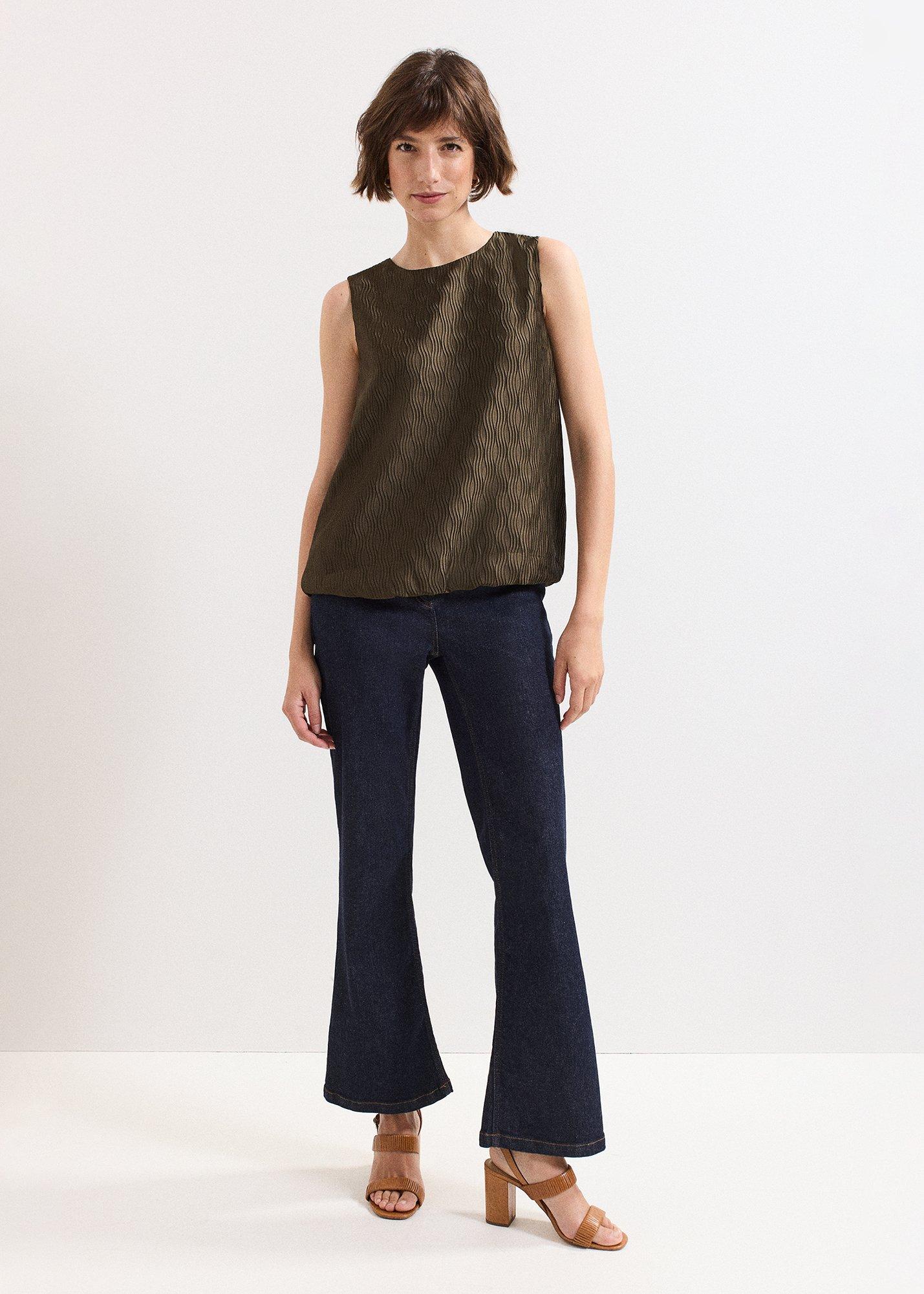 ${product-id}-Zula Bubble Hem Top-Khaki-${view-type}