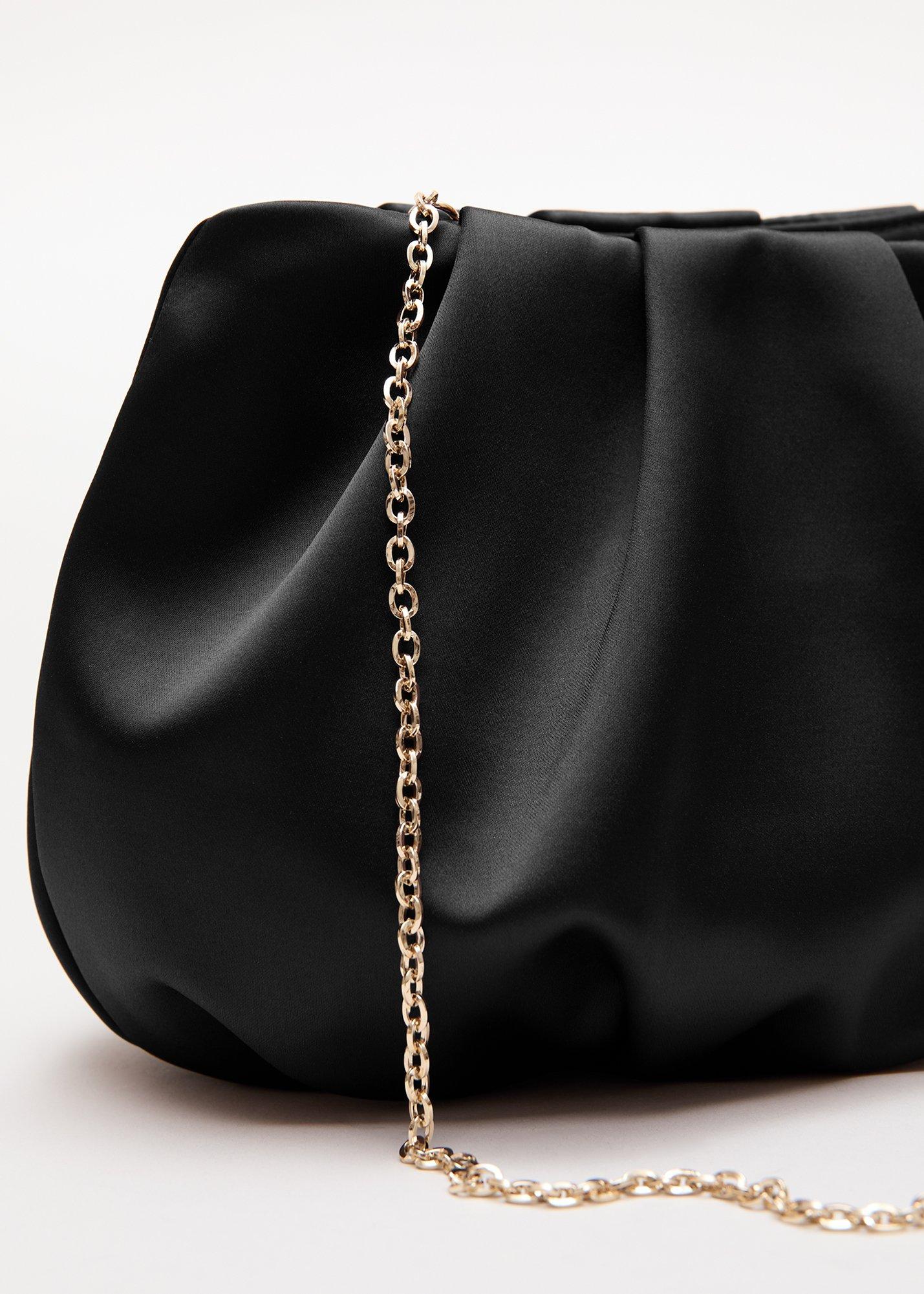 Satin Cloud Clutch Bag