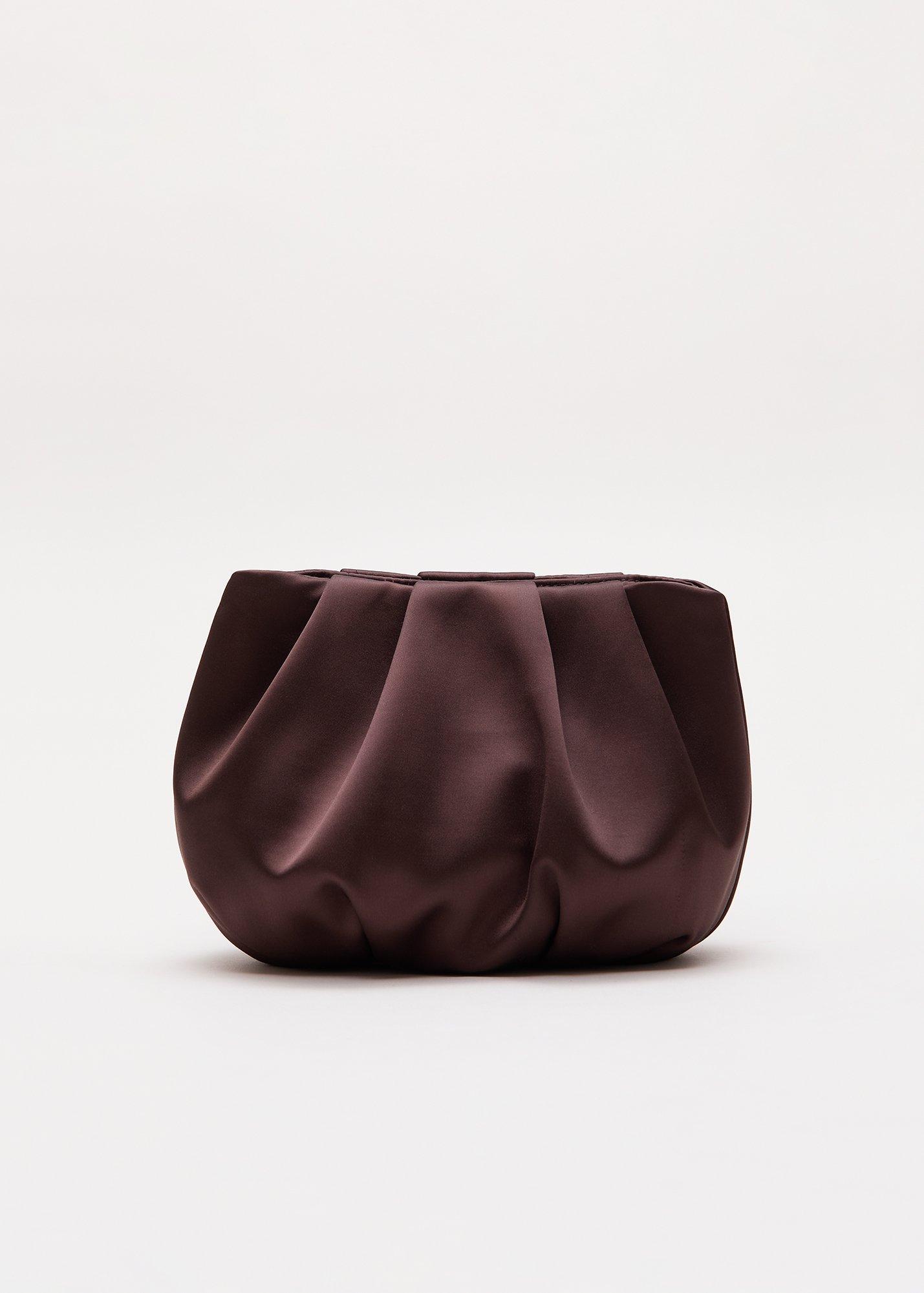 Satin Cloud Clutch Bag