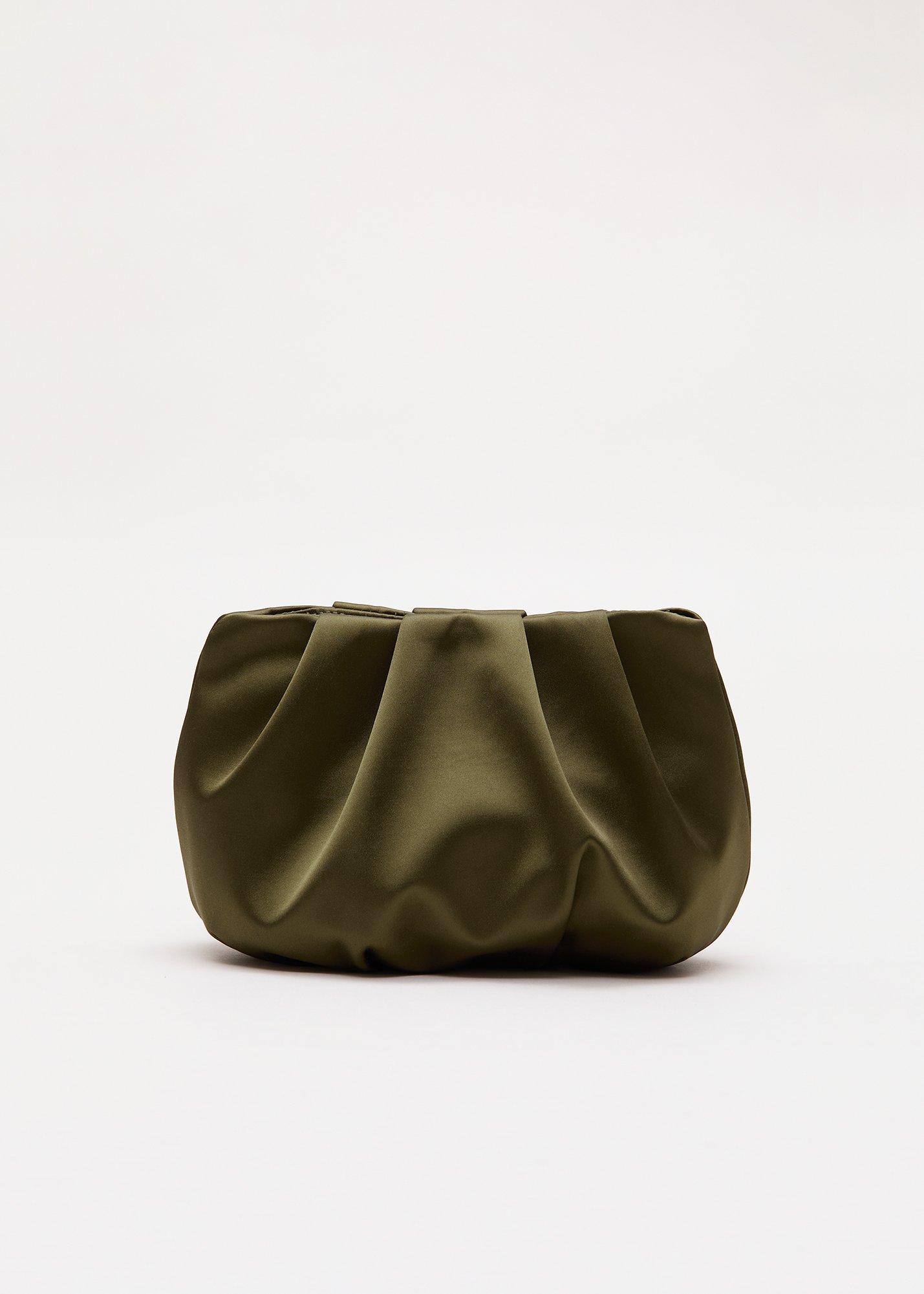 Satin Cloud Clutch Bag