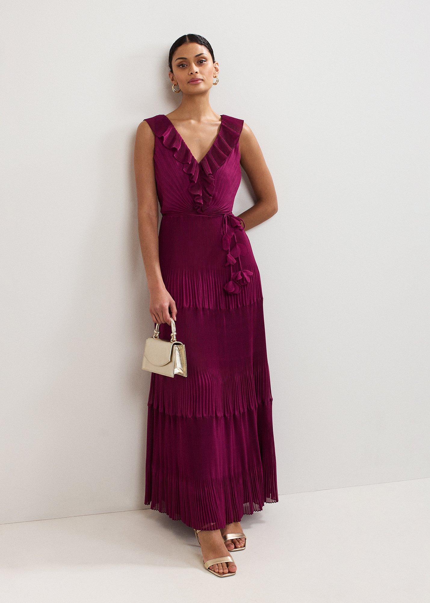 Klana Burgundy Dress