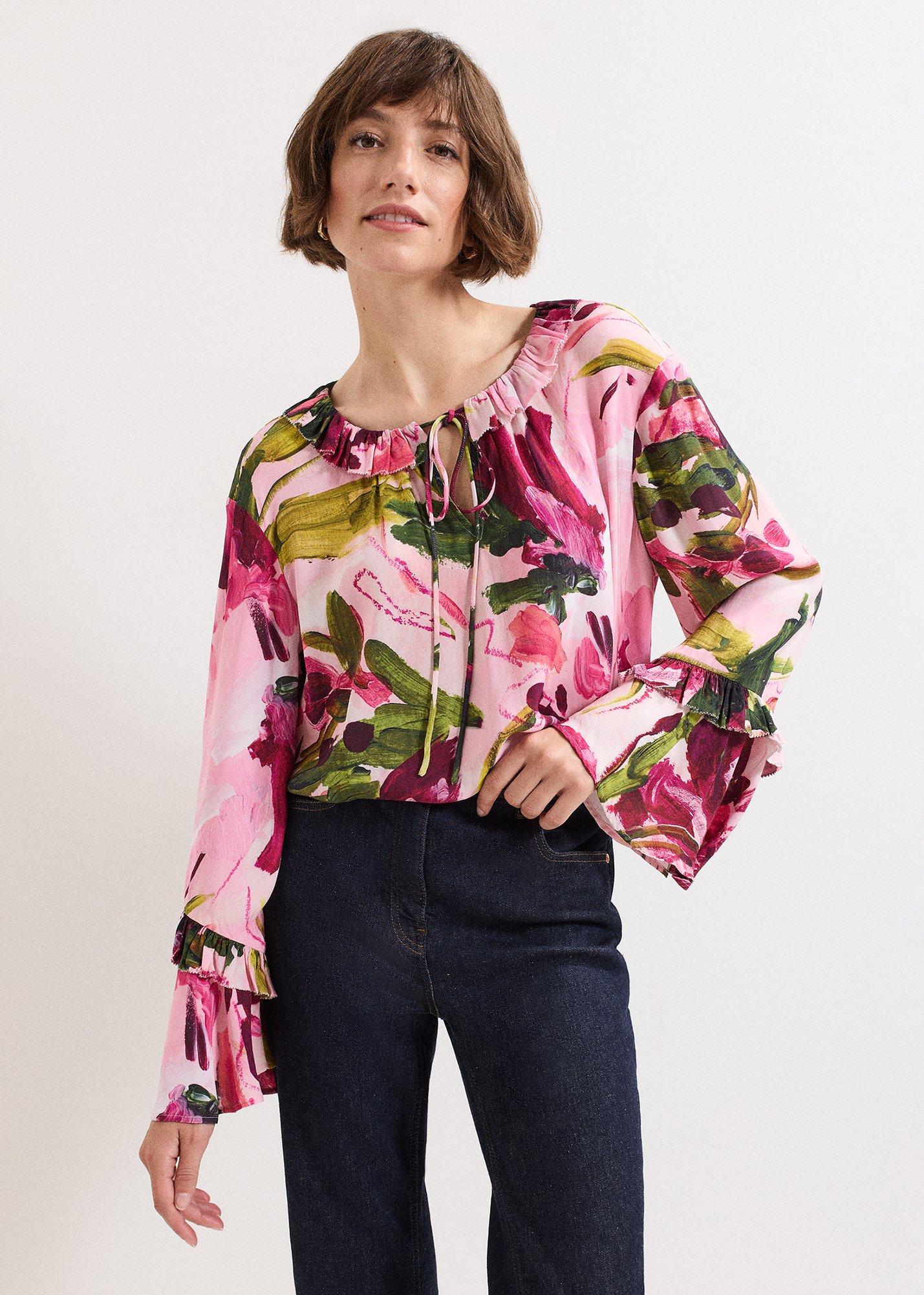 Petite Andi Floral Blouse