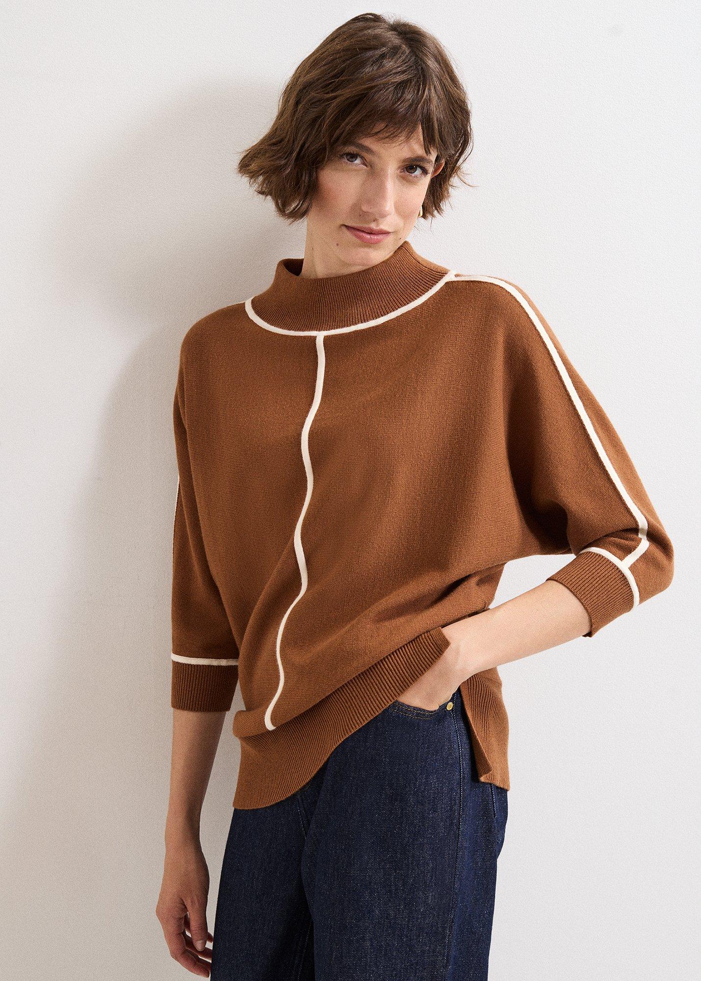 Hallie Pullover mit Einfassung