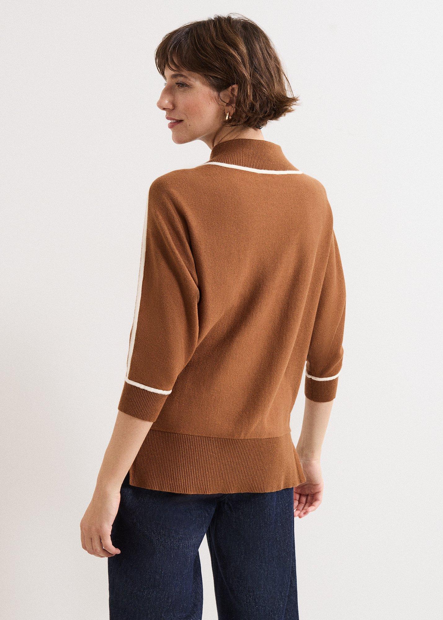 Hallie Pullover mit Einfassung