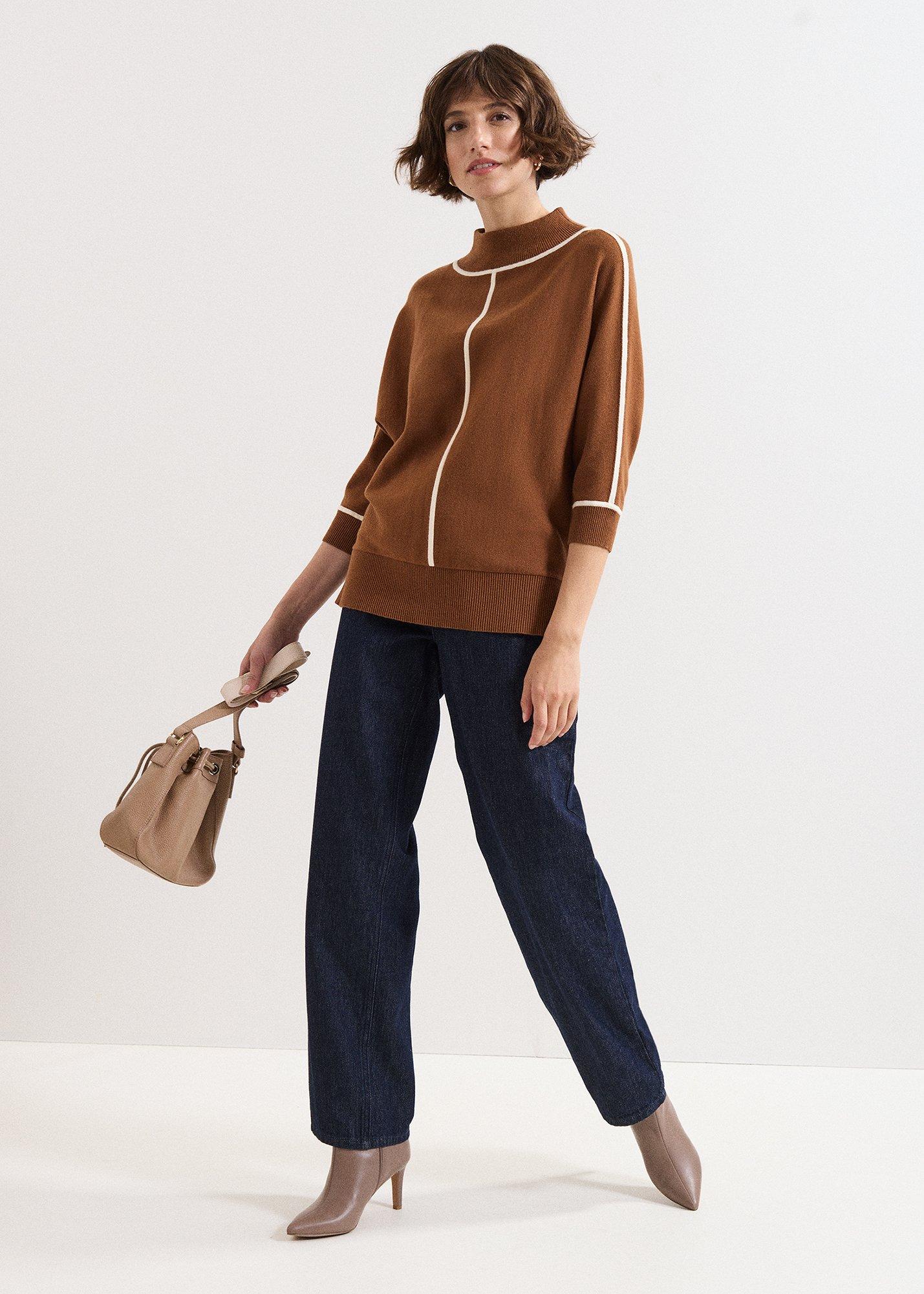 ${product-id}-Hallie Tipped Jumper-Brown-${view-type}