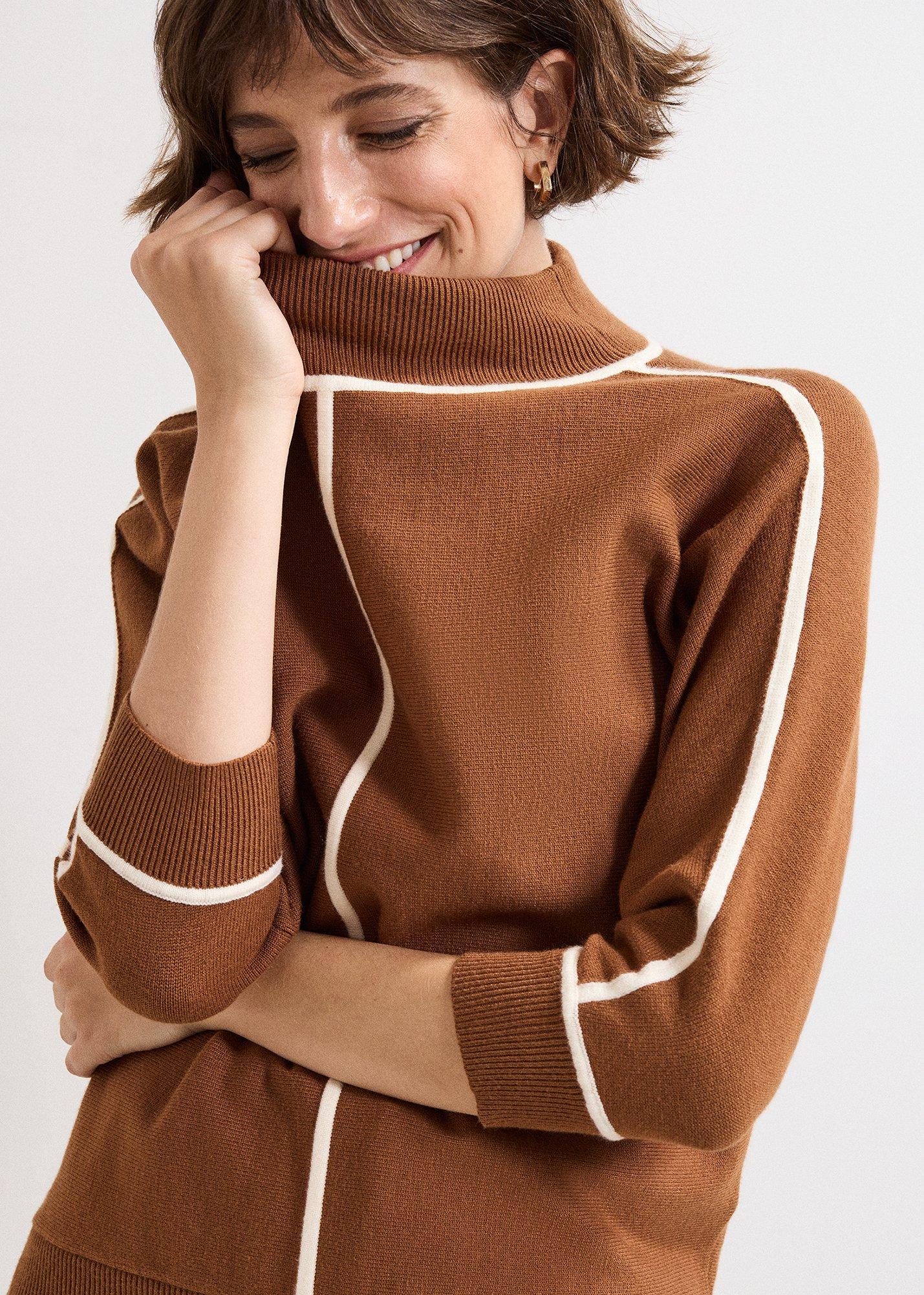 ${product-id}-Hallie Tipped Jumper-Brown-${view-type}