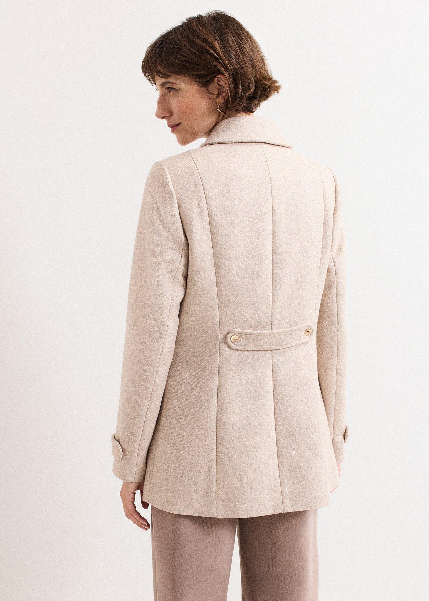 Aurelie Wool Peacoat