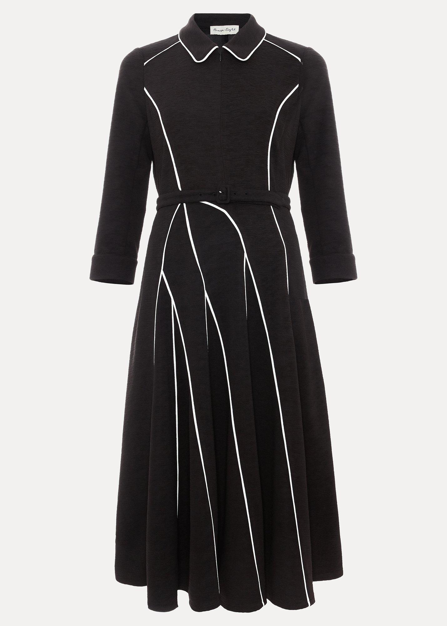 tilly-contrast-piped-midi-dress