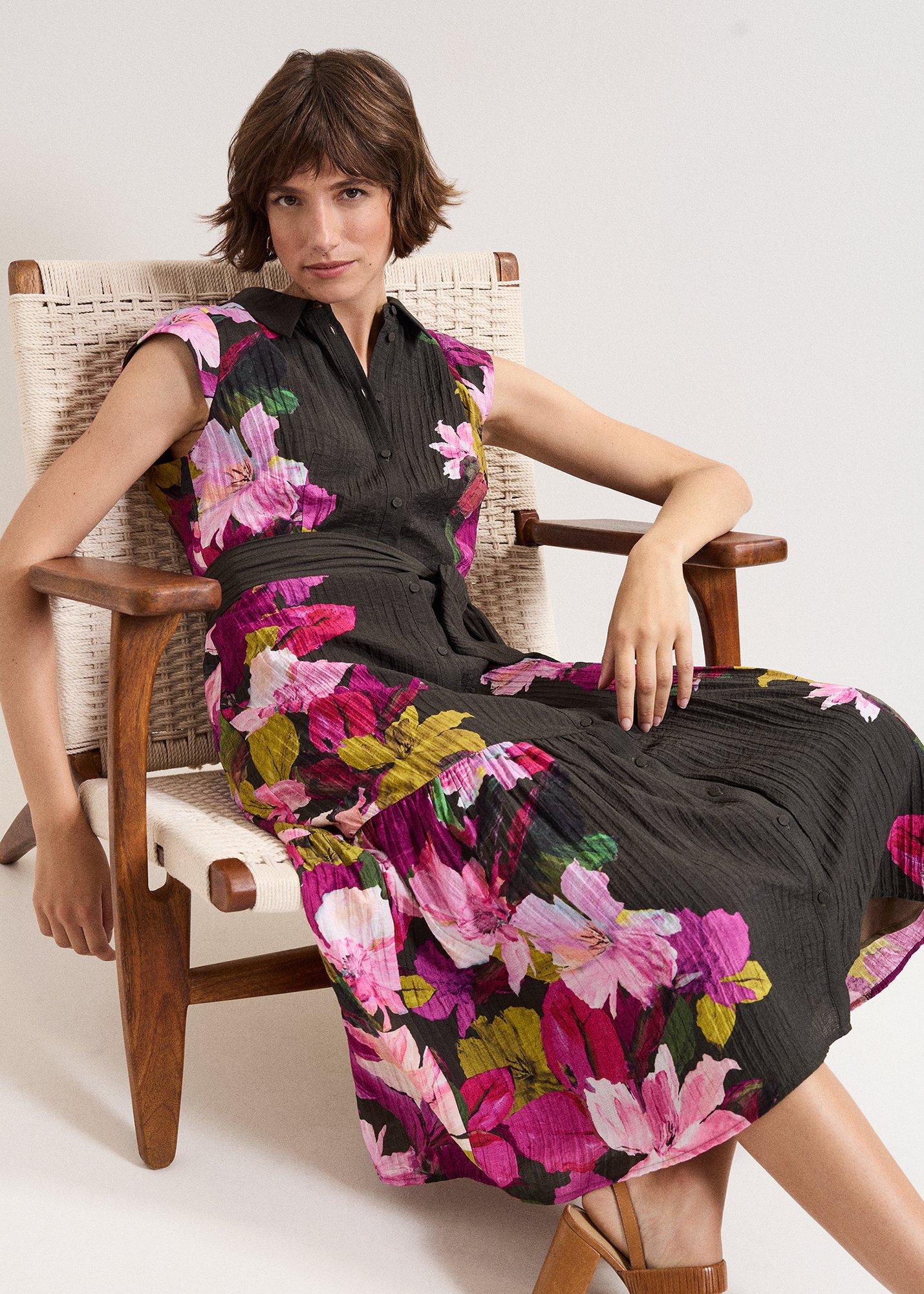 ${product-id}-Robyn Floral Midi Dr-Khaki-${view-type}