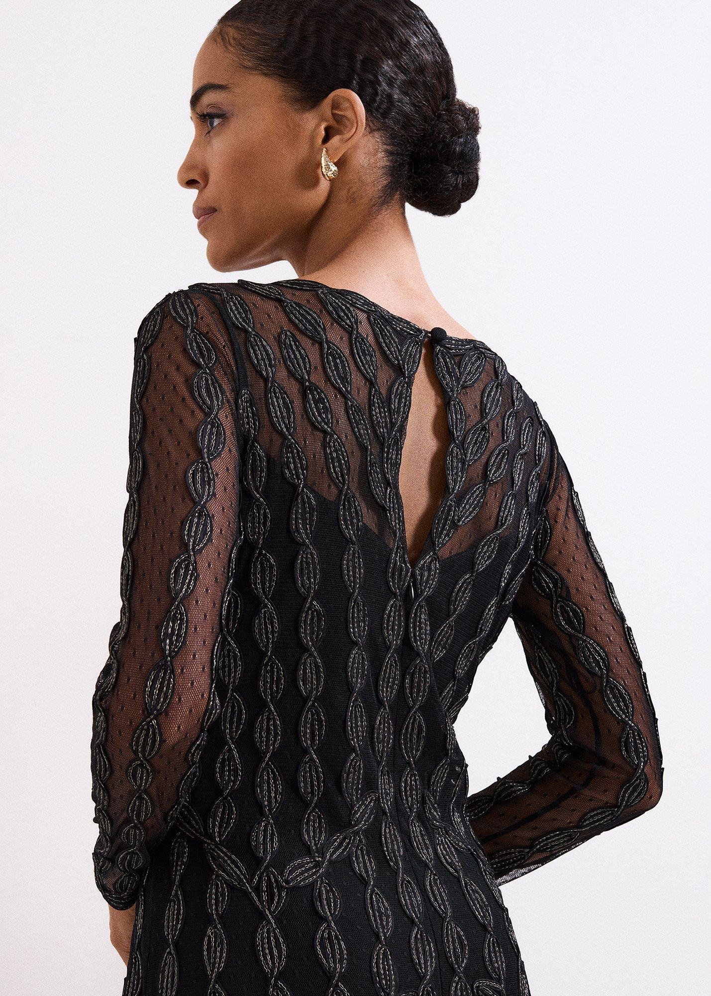 ${product-id}-Marie Tapework Dress-Black-${view-type}