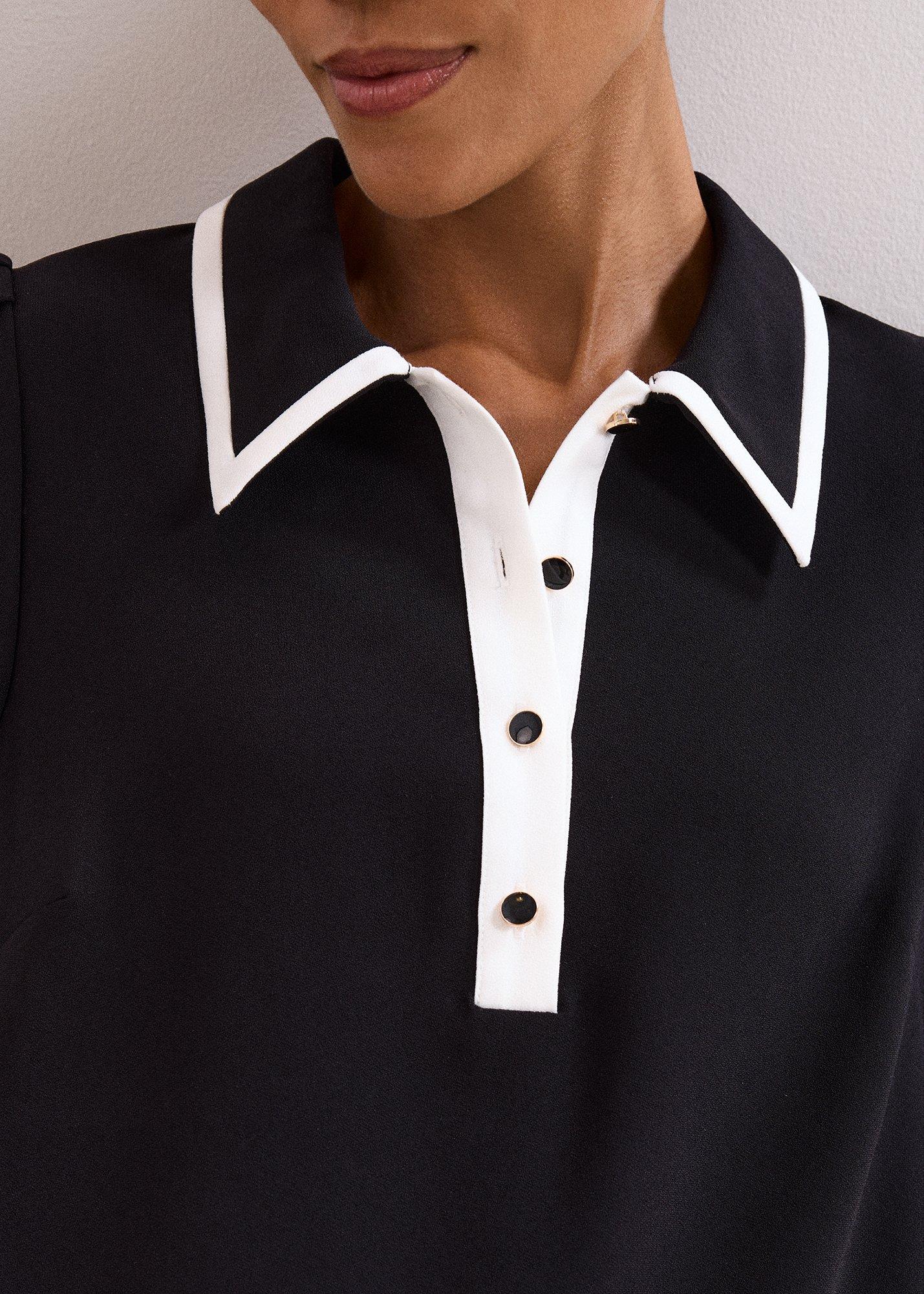 Petite Gina Collar Swing Dress
