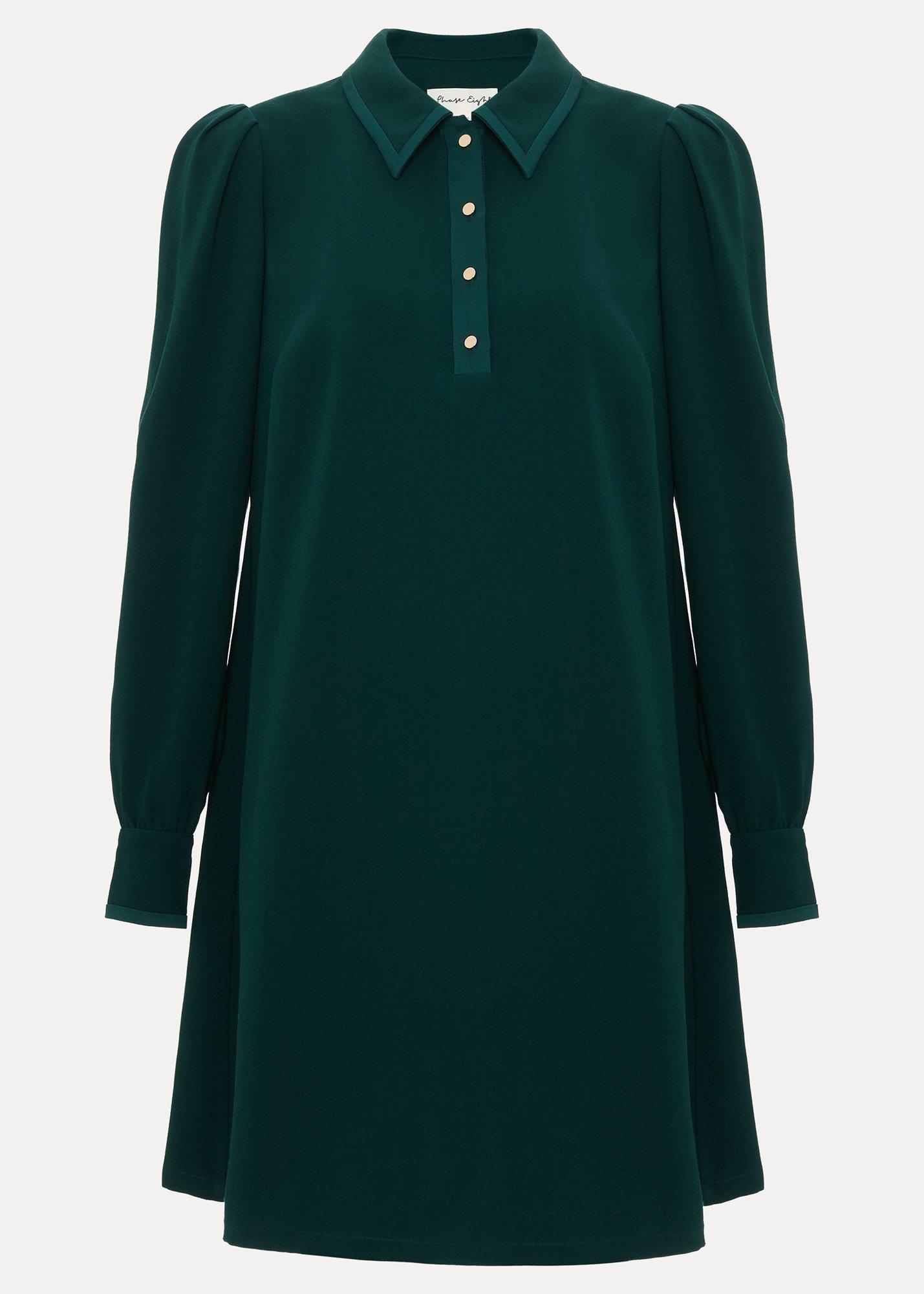 Petite Gina Collar Swing Dress