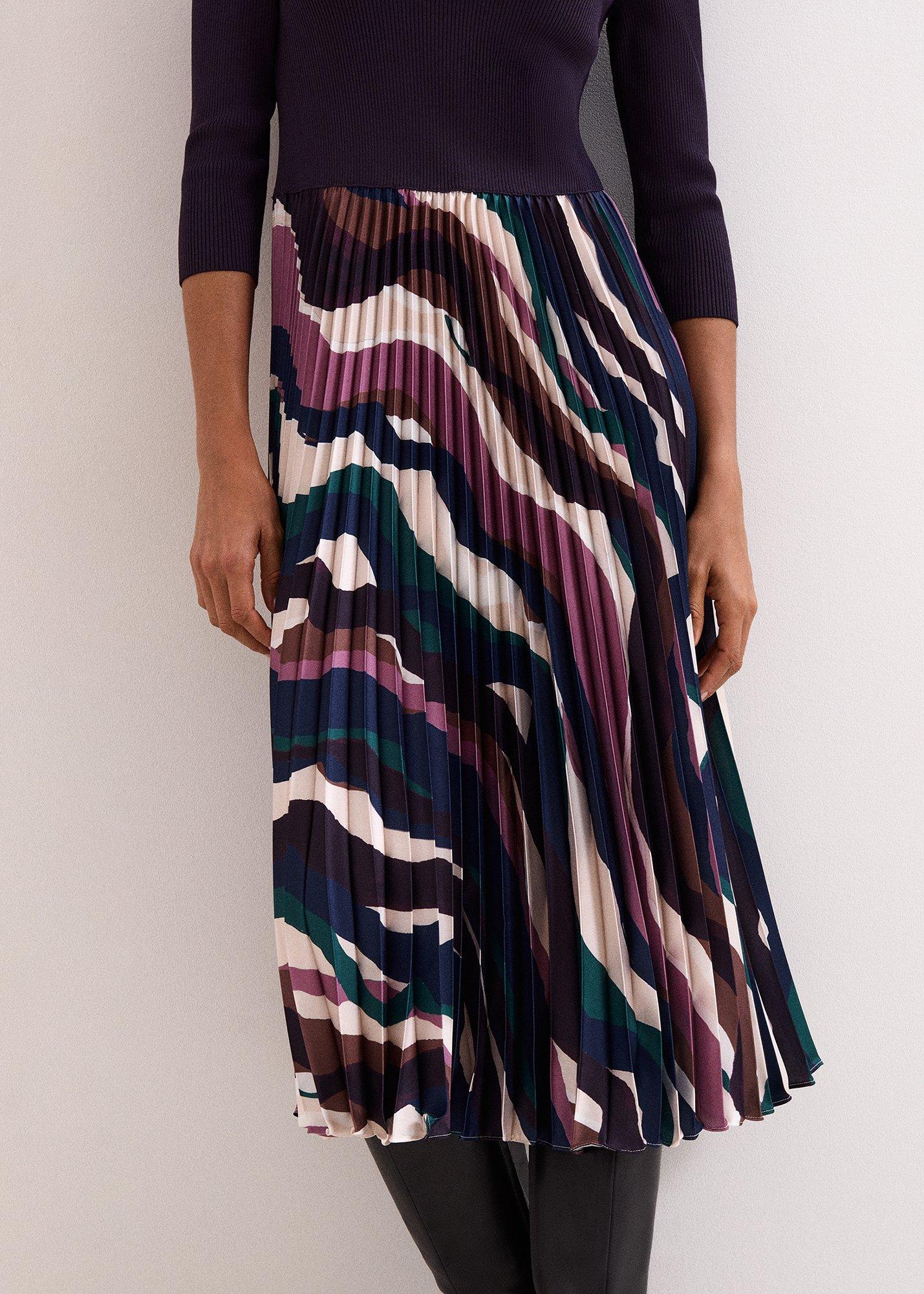 ${product-id}-Petite Riley Woven Hem Printed Dress-Multi-${view-type}