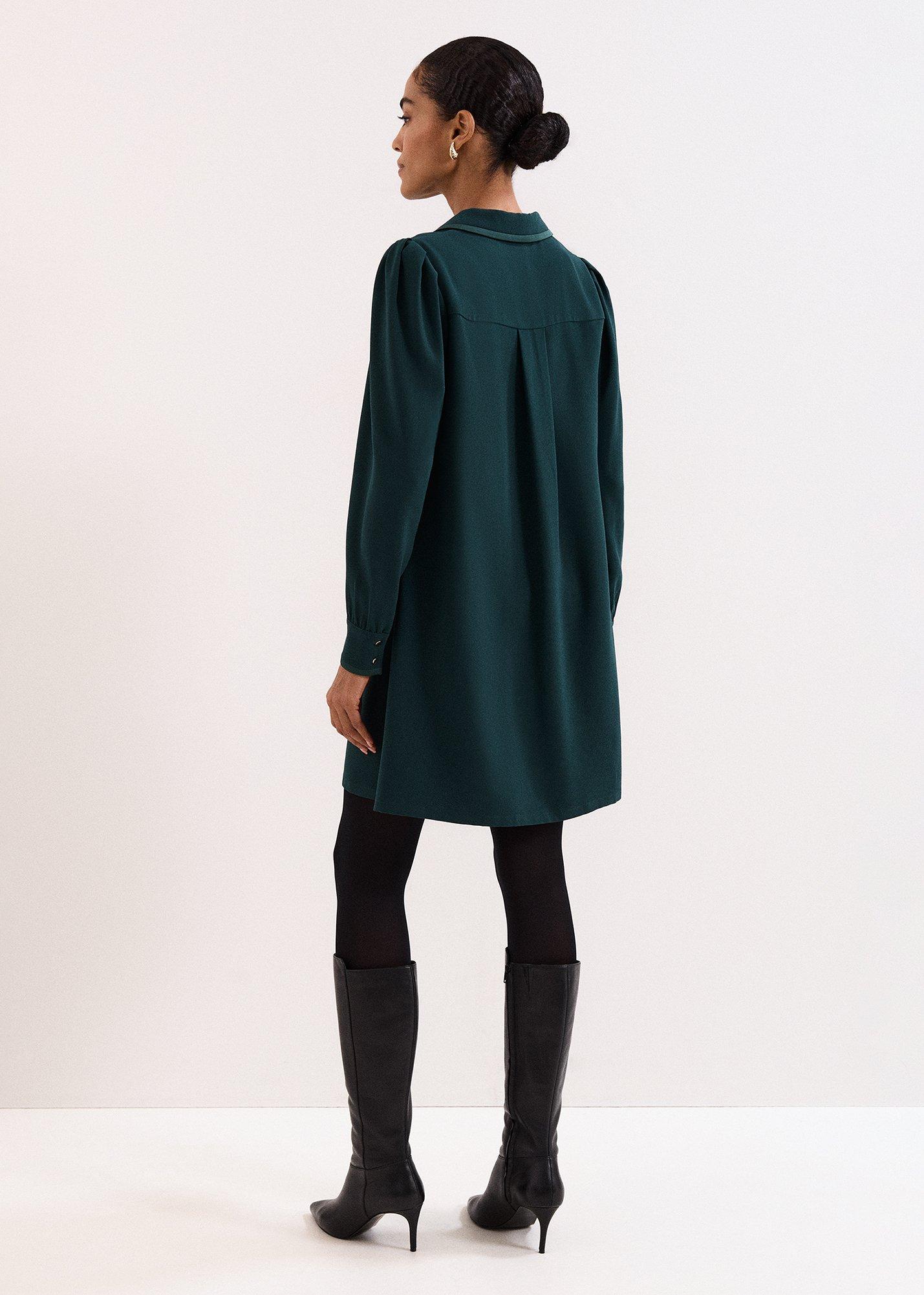 Gina Collar Swing Dress