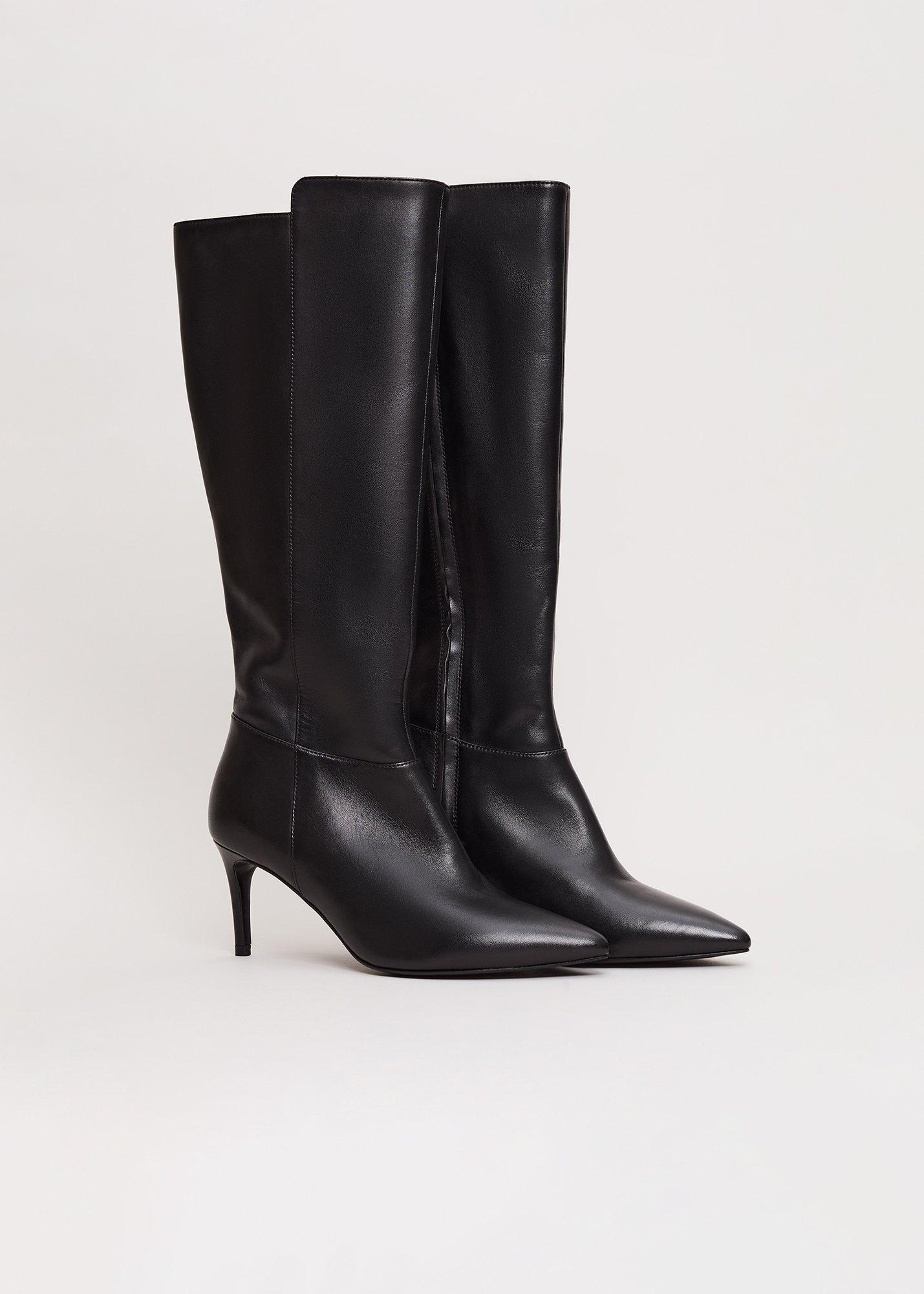 Leather Heeled Boots