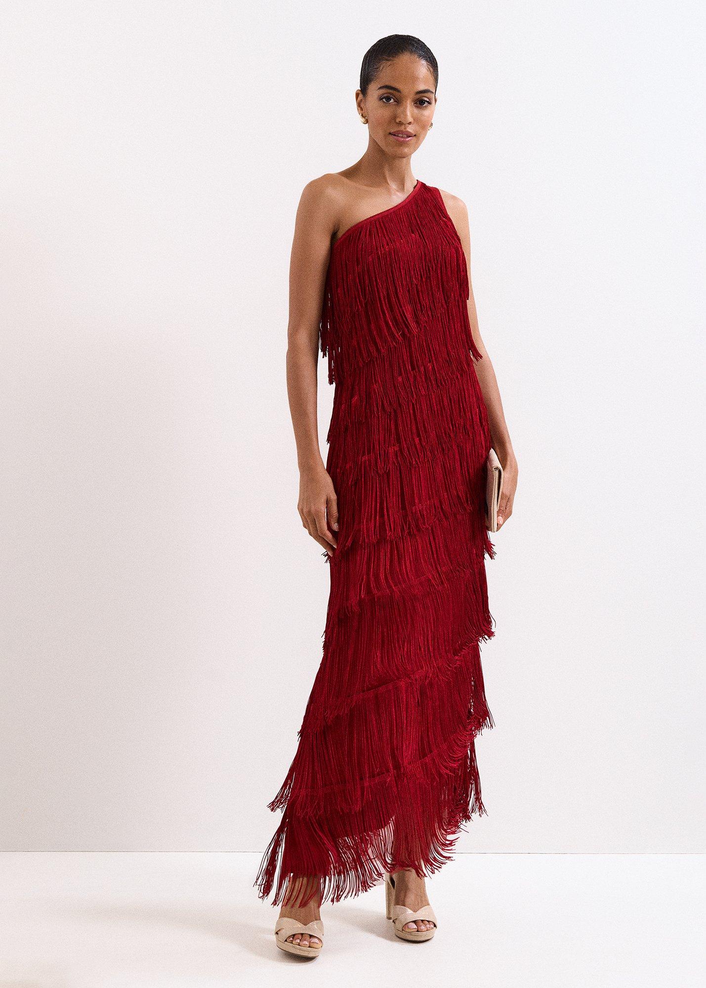 Otto Red Maxi dress