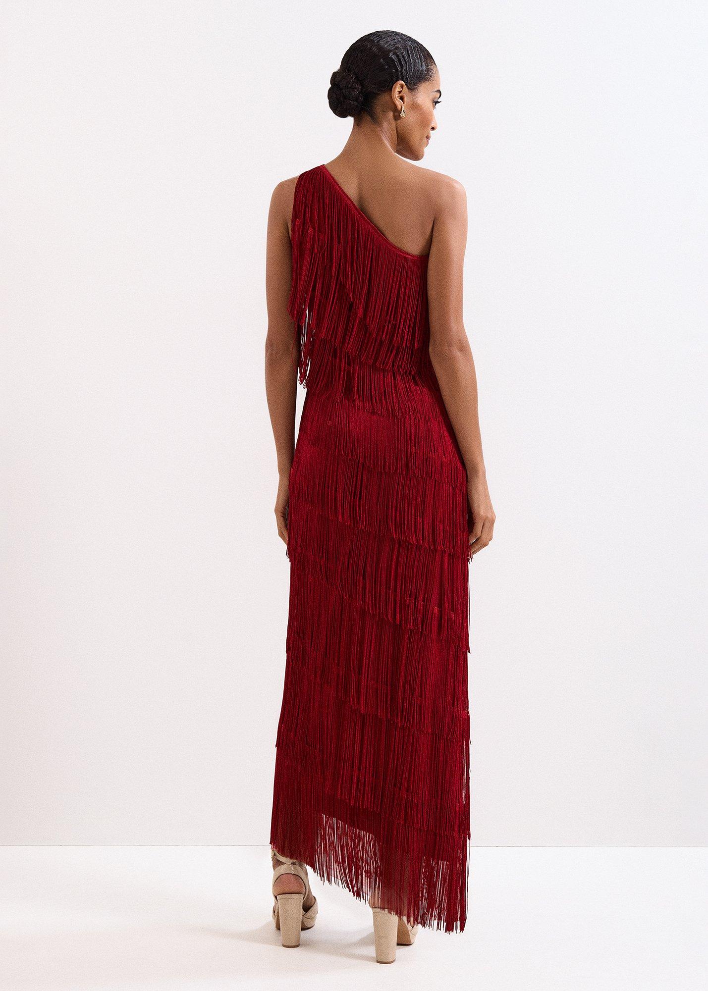 Otto Red Maxi dress