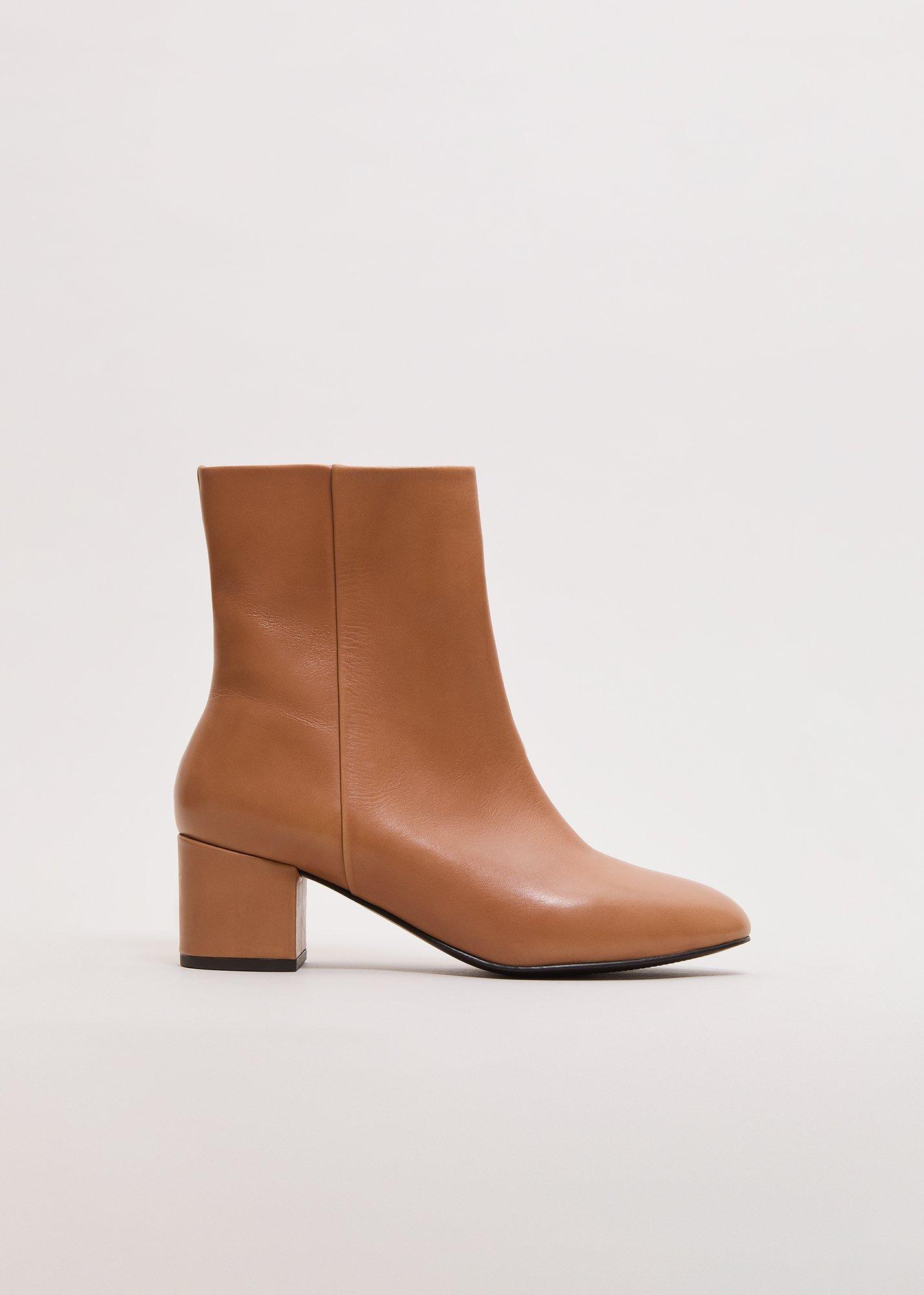 Leather Block Boot