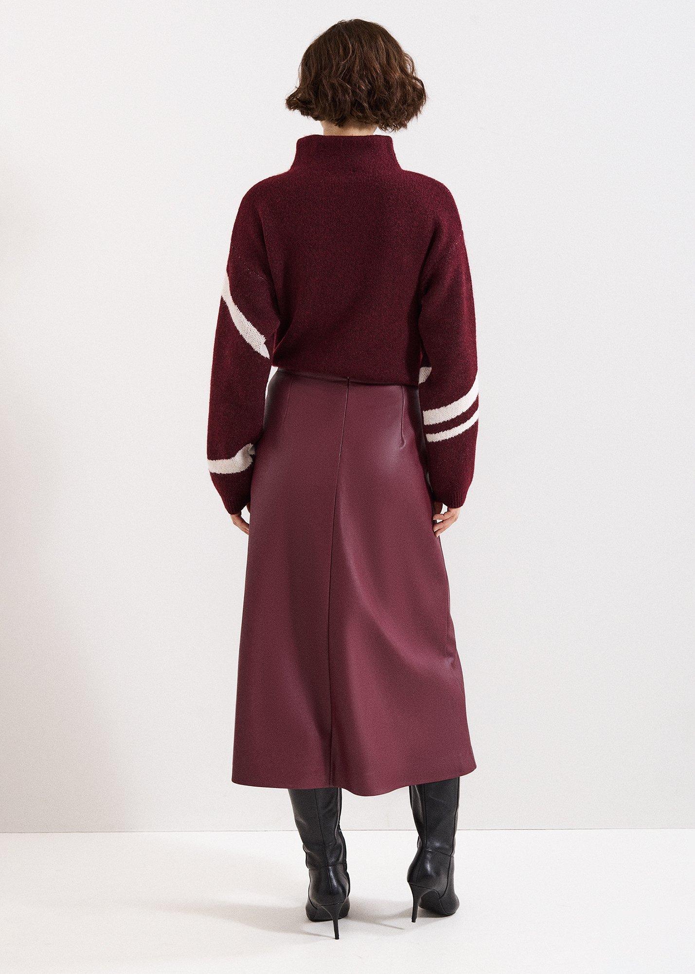 Antoinette PU Midi Skirt