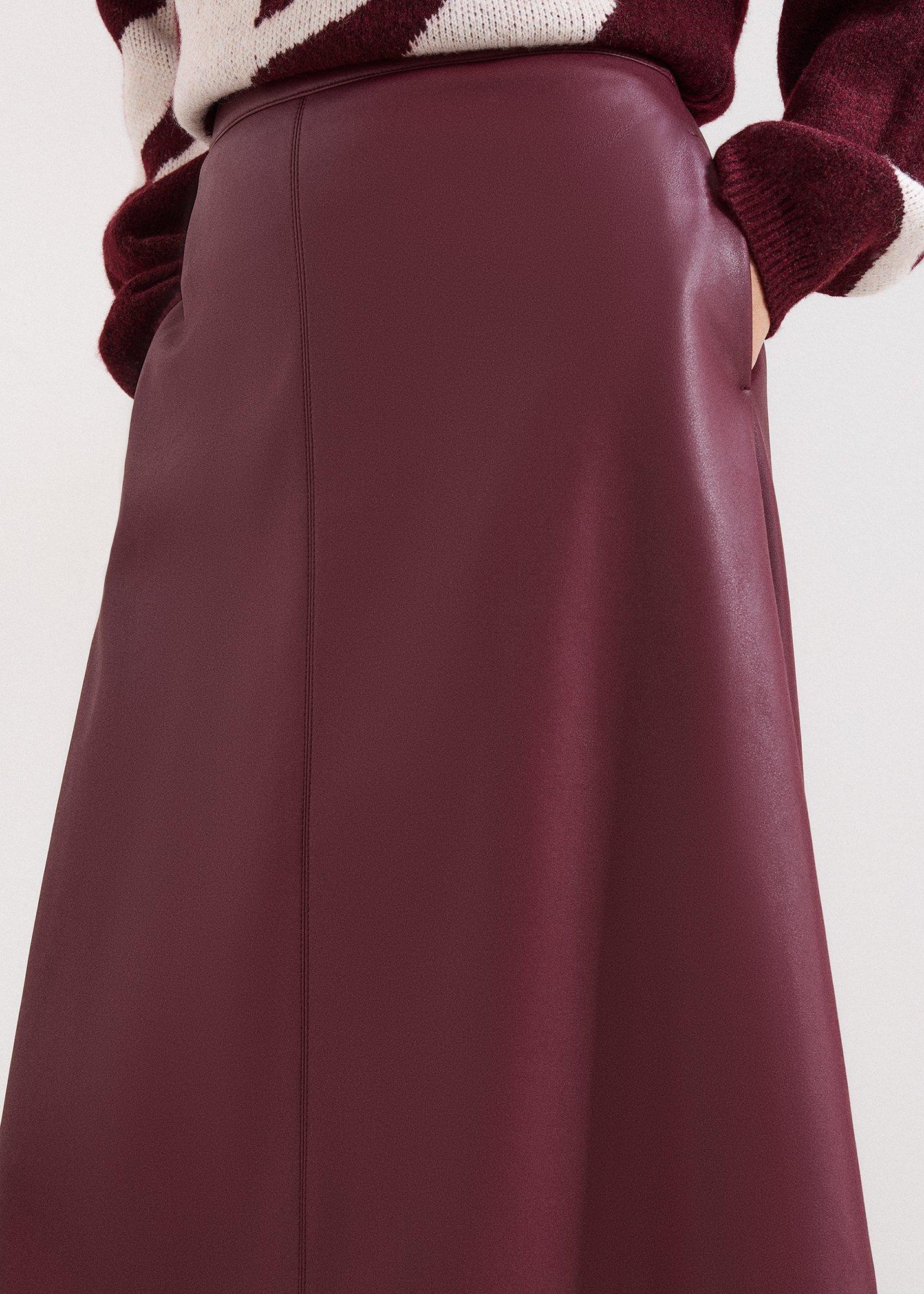 ${product-id}-Antoinette PU Skirt-Dark Red-${view-type}