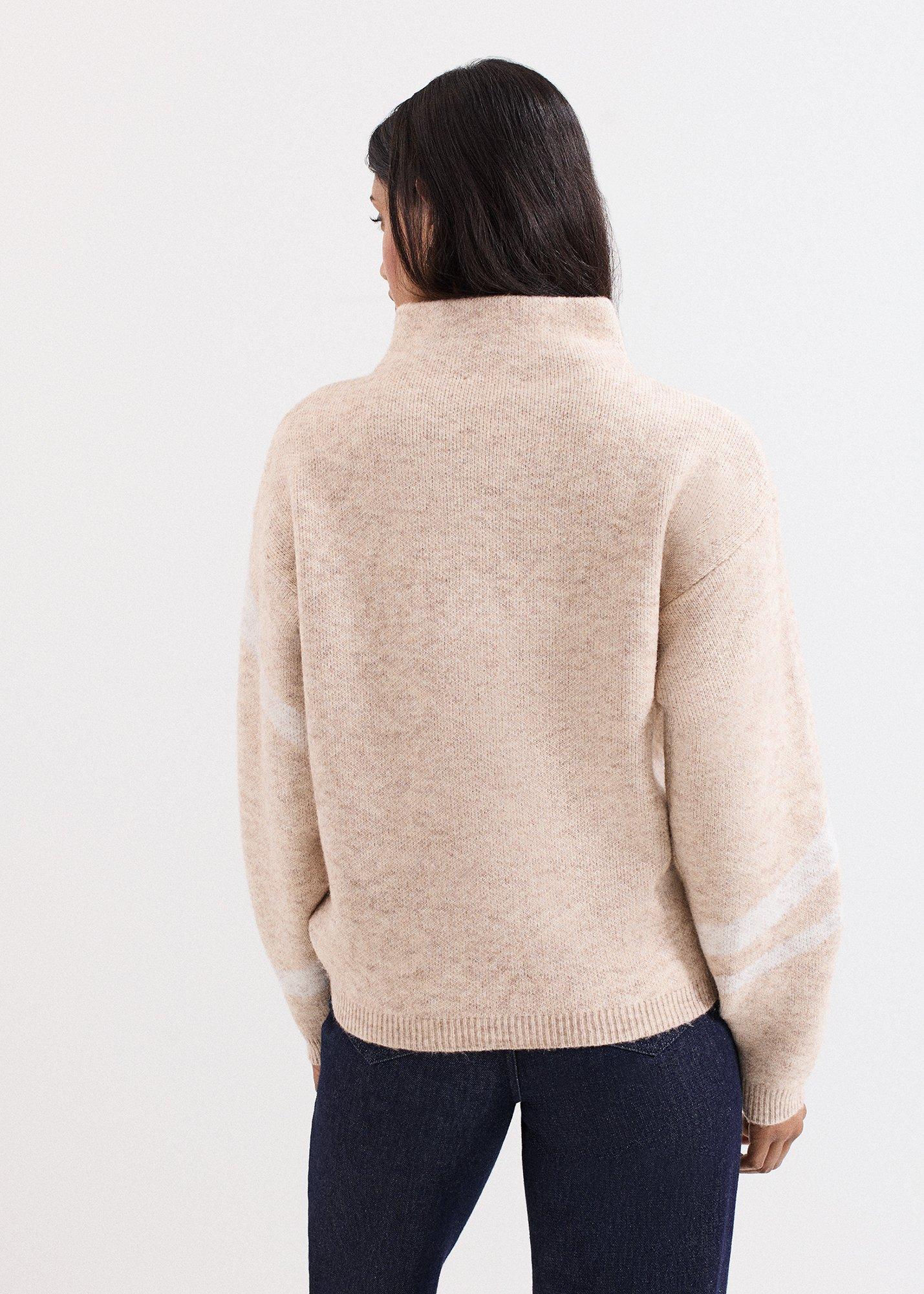 Stephanie Neutral Swirl Jumper