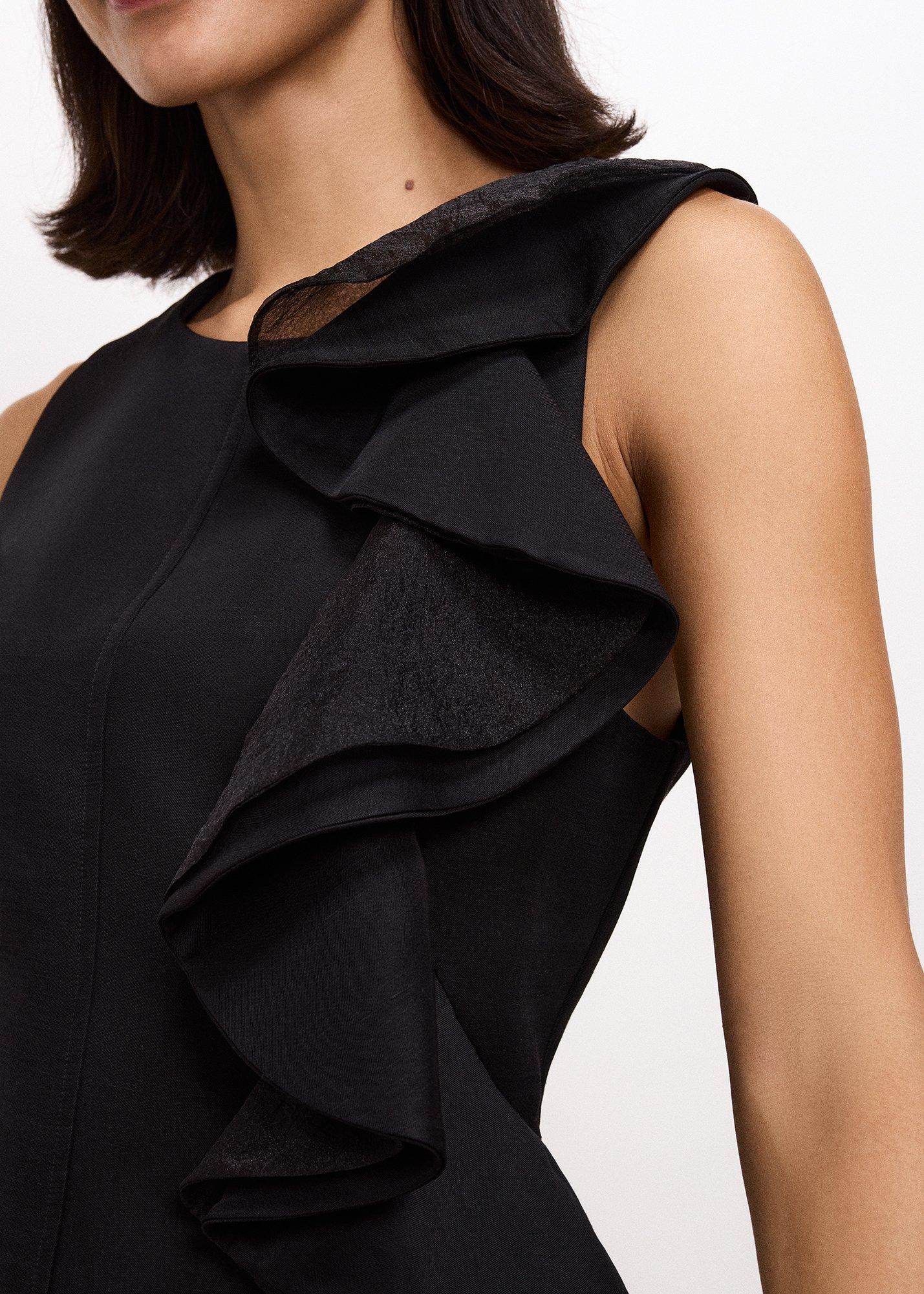 ${product-id}-Lois Ruffle Dress-Black-${view-type}