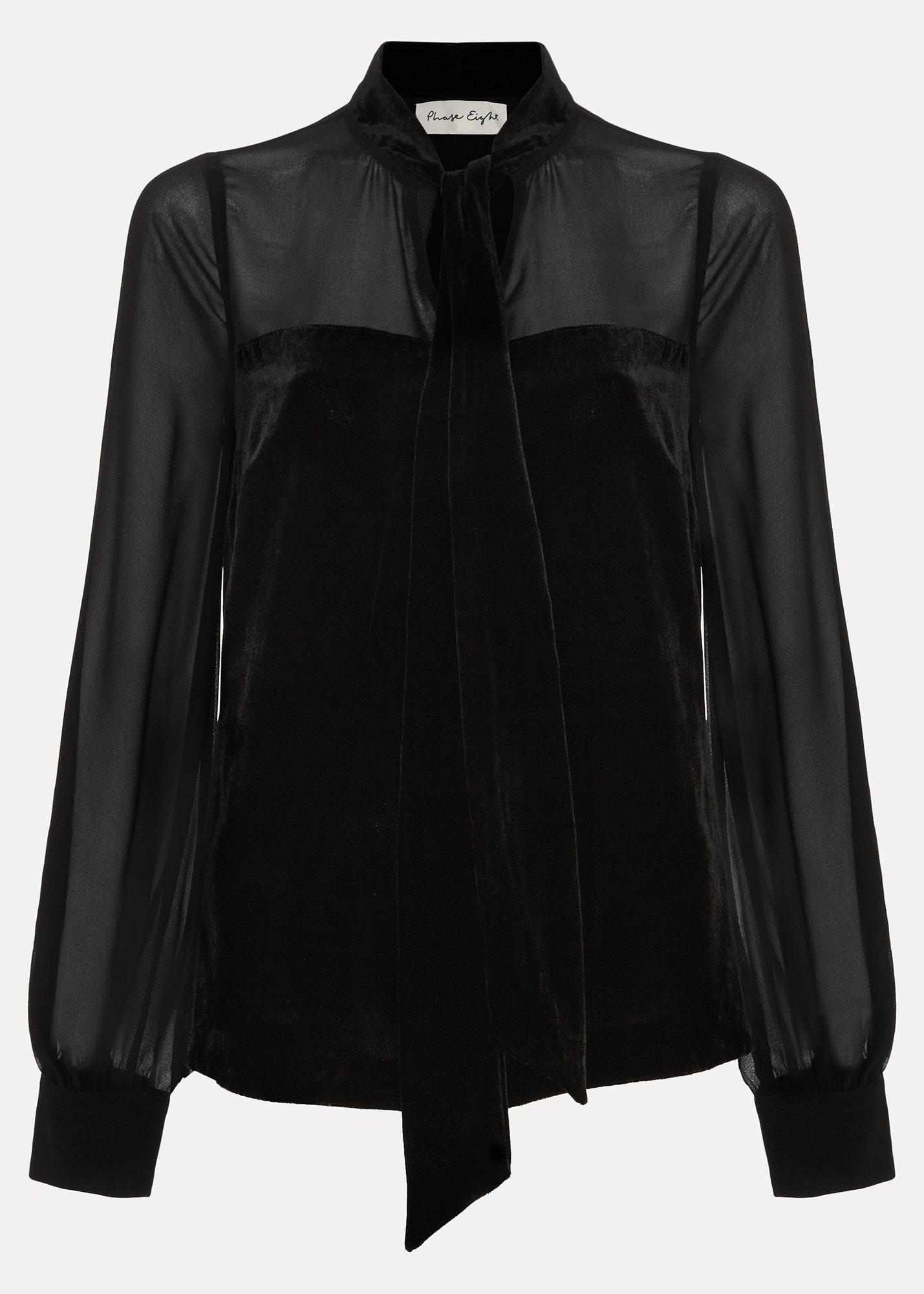 ${product-id}-Raye Velvet Blouse-Black-${view-type}