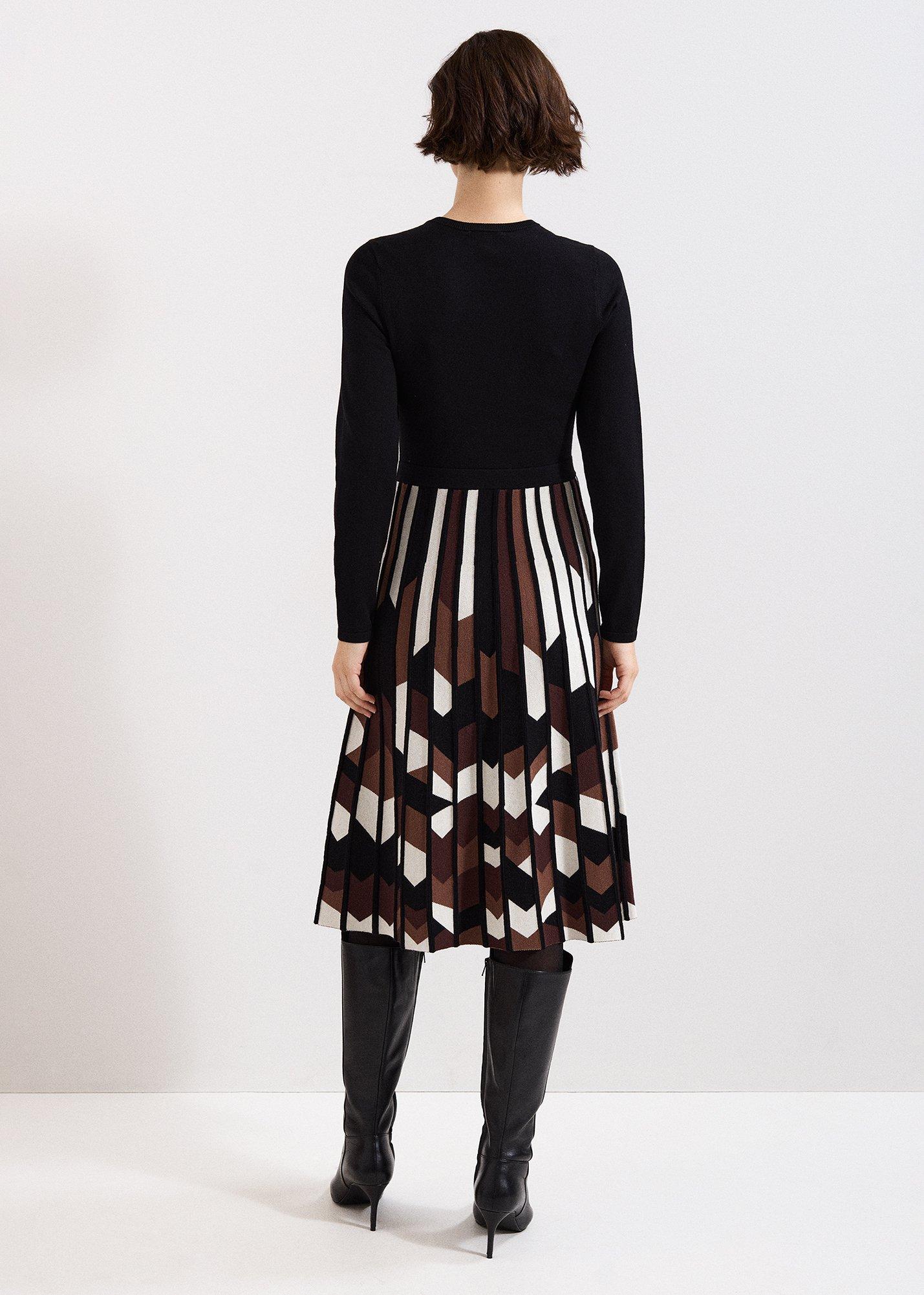 Maci Pleated Knit Dress
