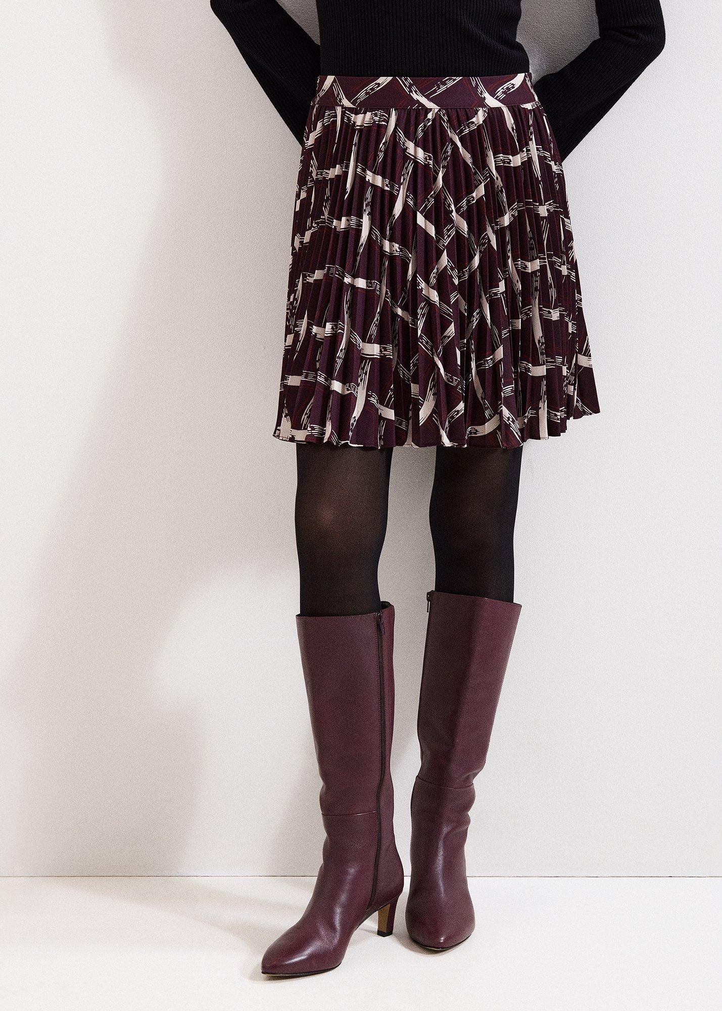 ${product-id}- Mairi Mini Skirt-Dark Red-${view-type}