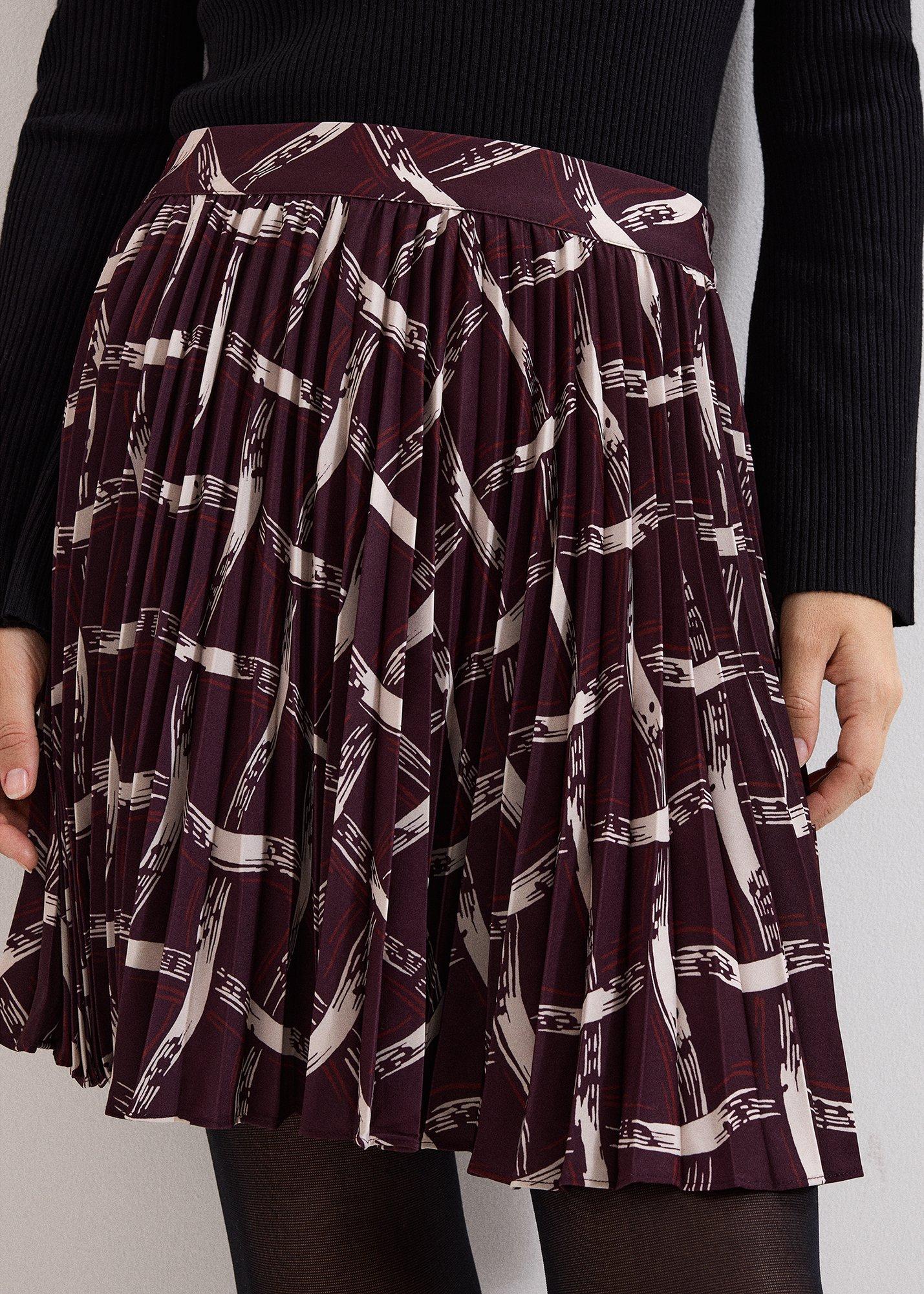 ${product-id}- Mairi Mini Skirt-Dark Red-${view-type}